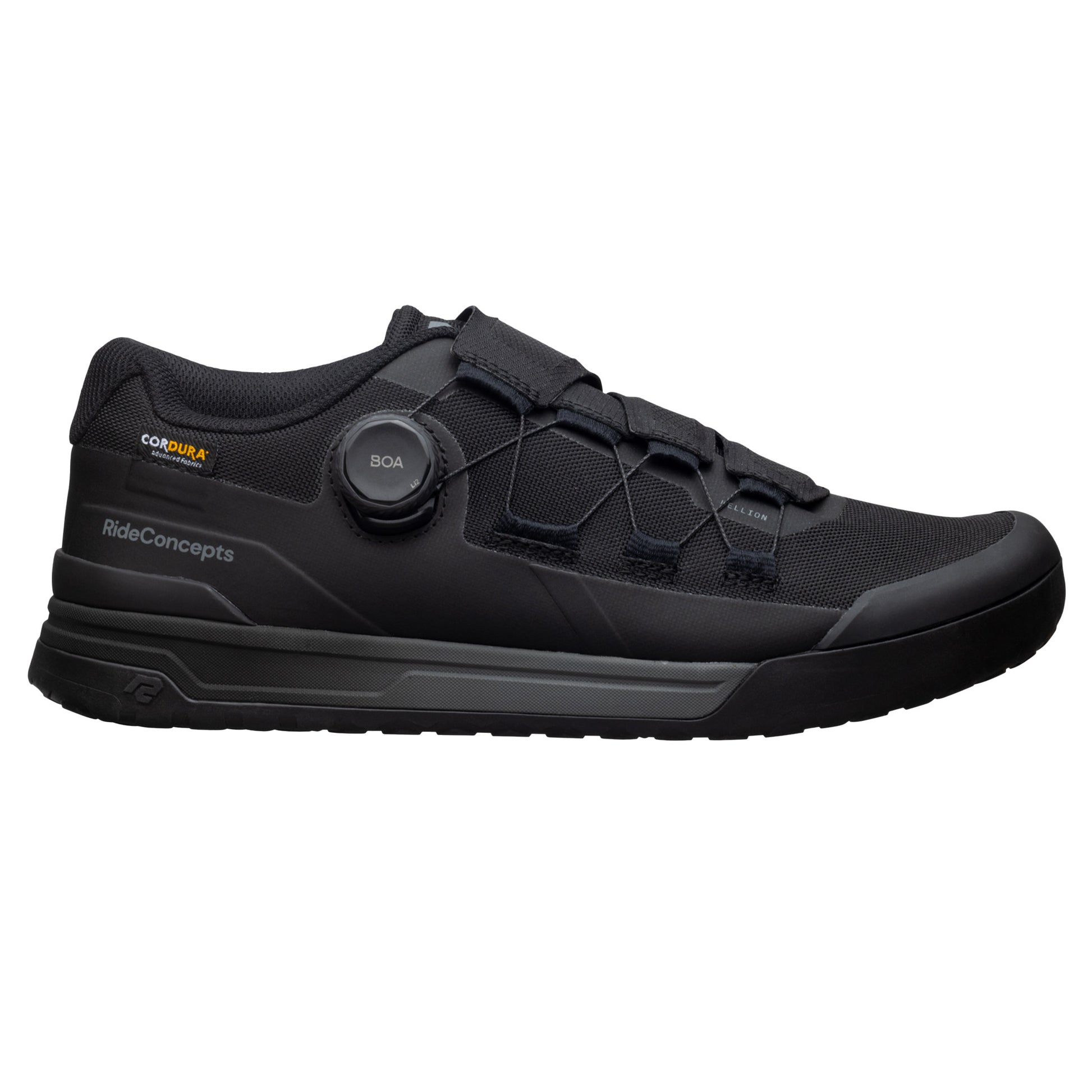 Ride Concepts Hellion Boa® Flat Shoes - US 10 - Black - Image 1
