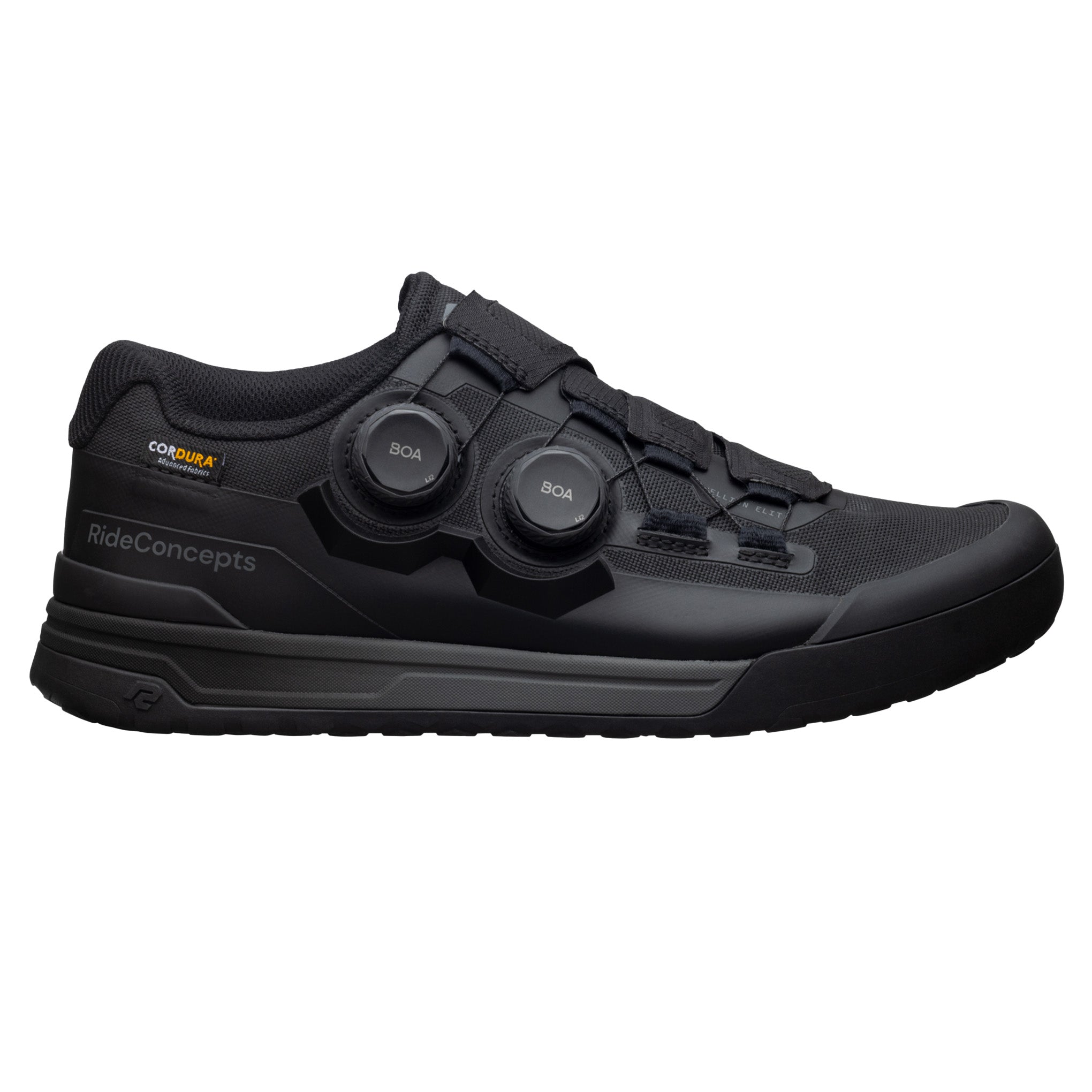 Ride Concepts Hellion Elite Boa Flat Shoes - US 10 - Black | MTB Direct