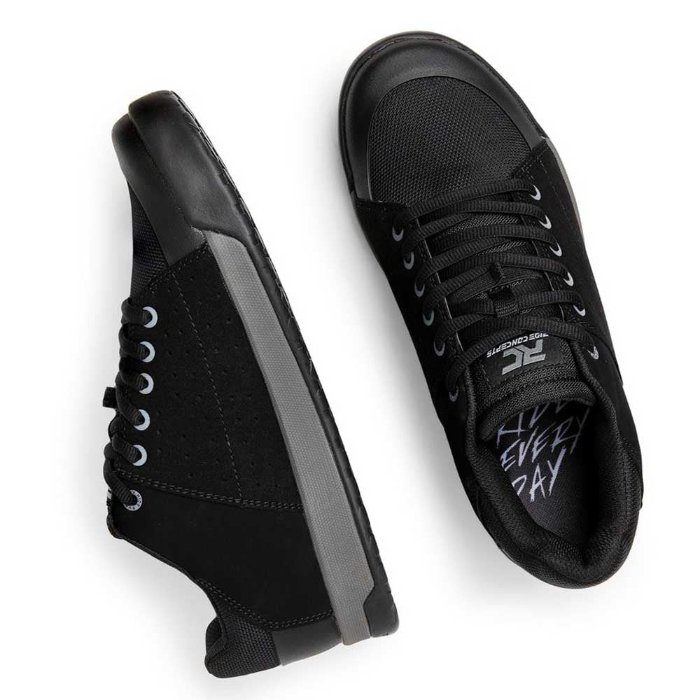 Ride Concepts Livewire Flat Shoes - US 10 - Black - Charcoal