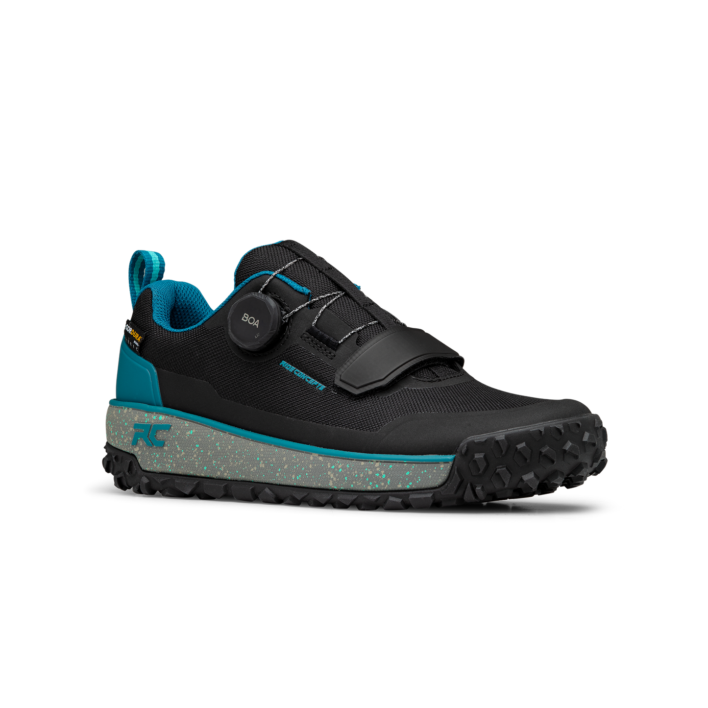 Ride Concepts Flume BOA Women's Flat Shoes - Women's US 9.0 - Black - Tahoe Blue - Image 1