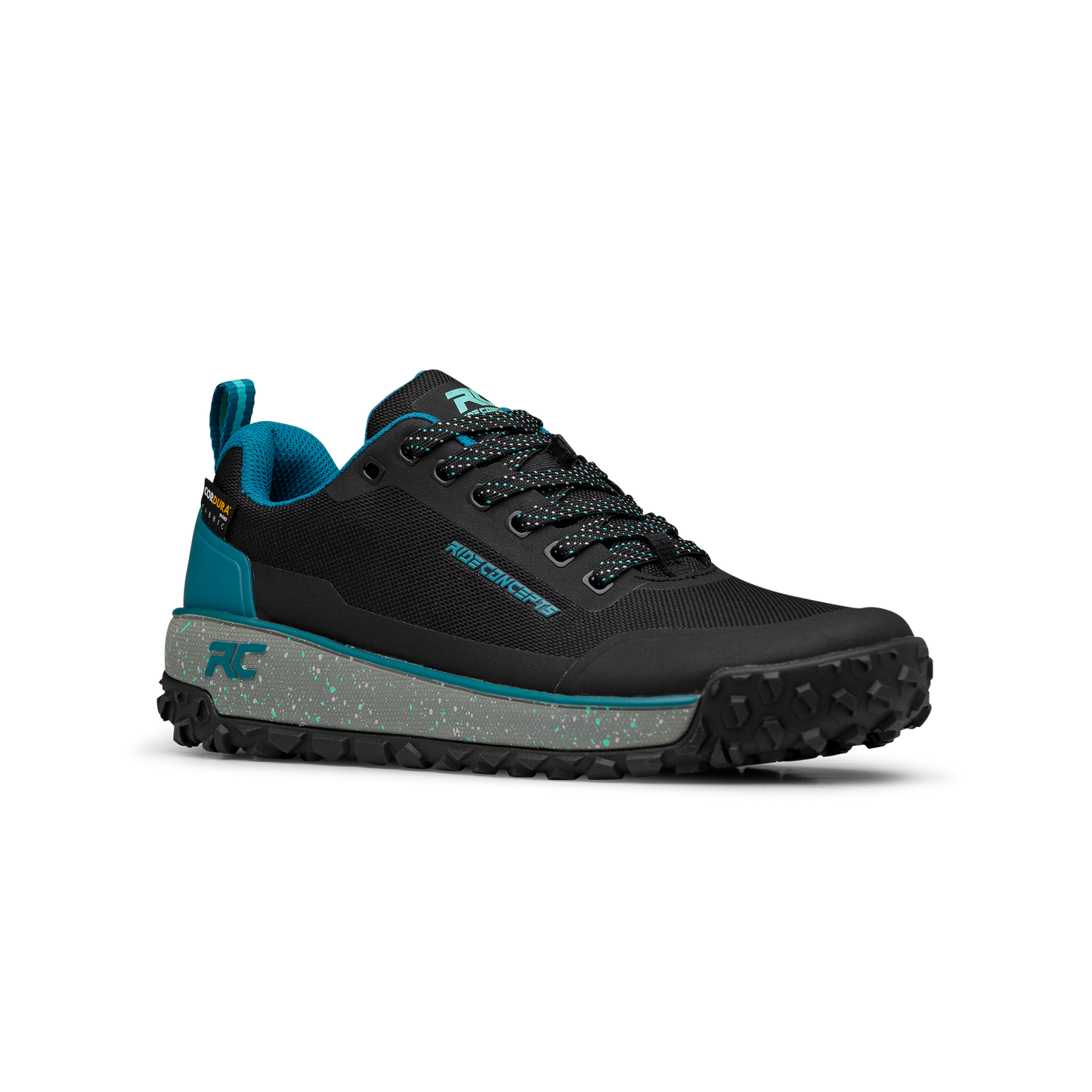 Ride Concepts Flume Women's Flat Shoes - Women's US 10.0 - Black - Tahoe Blue - Image 1