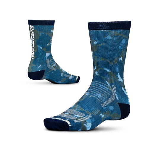 Ride Concepts Martis Socks S Blue Camo MTB Direct The MTB Experts