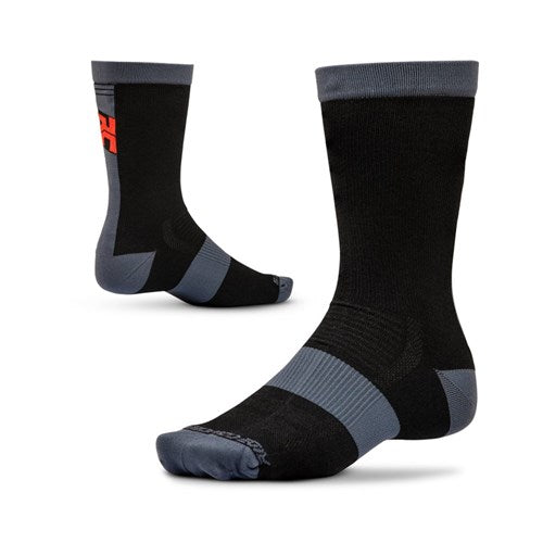 Ride Concepts Mullet Socks - M - Black - Red - Image 1