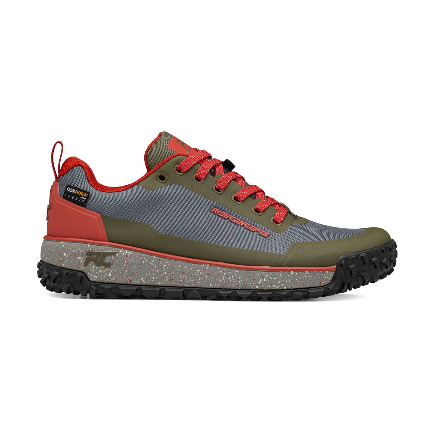 Ride Concepts Tallac Men's Flat Shoes - US 11.5 - Charcoal - Oxblood - Image 1