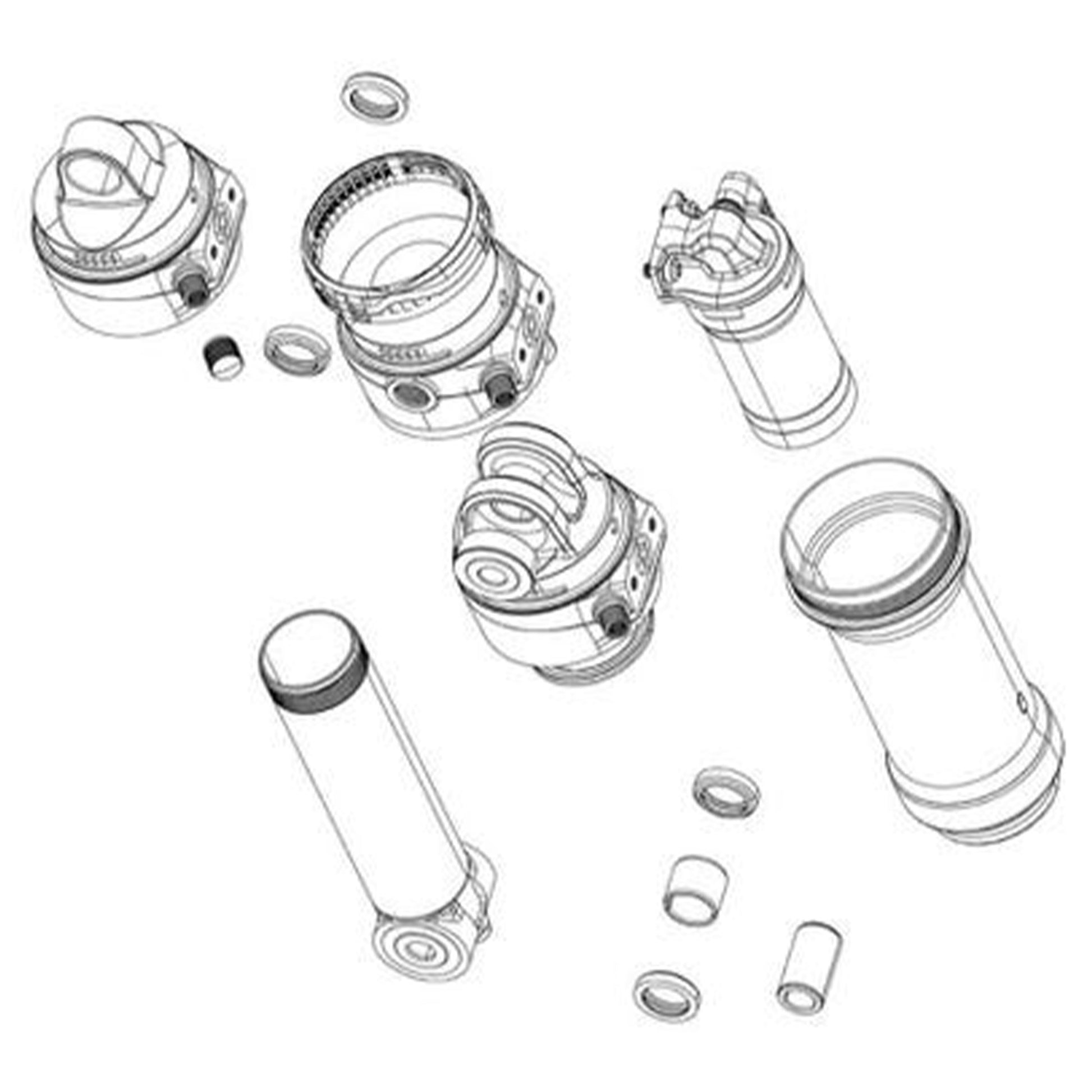RockShox Shock Hardware 3pc 1/2" - 8x30.0 - Image 1