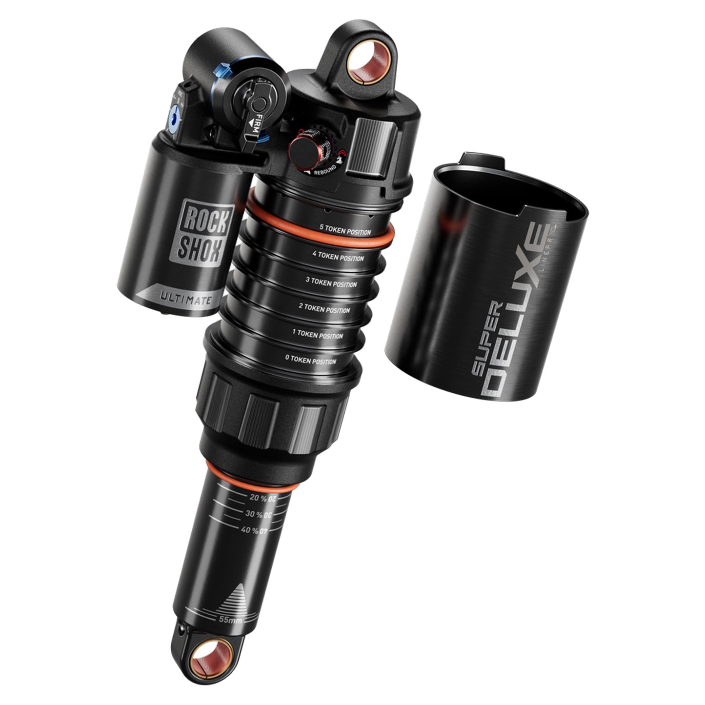 RockShox Super Deluxe Ultimate RC2T Rear Shock - Dual Open-Eye Mount - 230x65mm (Metric) - D1 - Image 2