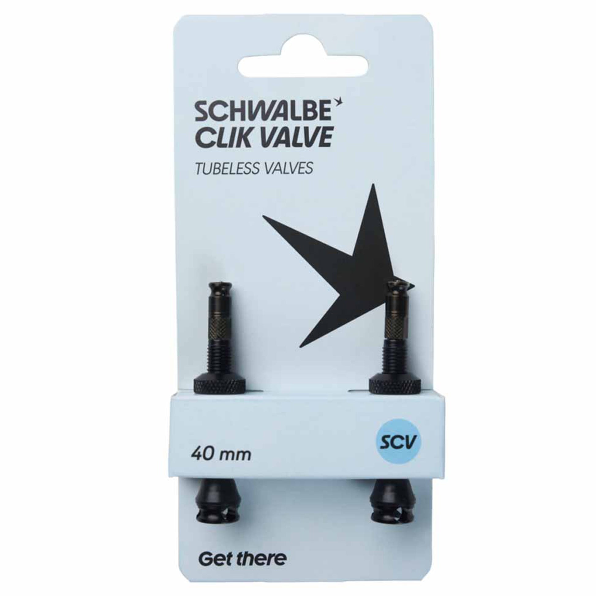 Schwalbe Clik Valve Tubeless Valve - 40mm - Black - Image 1
