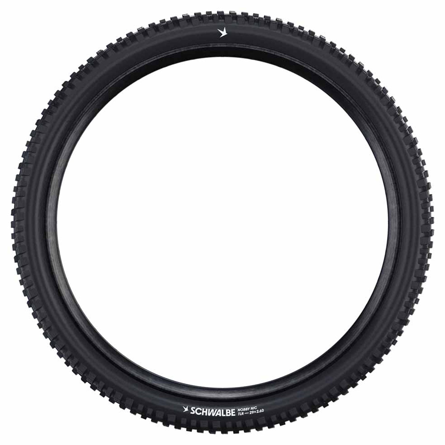 Schwalbe Nobby Nic Tyre - 27.5 Inch - 2.25 Inch - Yes - HS602 - ADDIX Green - Standard - Medium - Medium Duty Protection - Folding - Black - Image 1