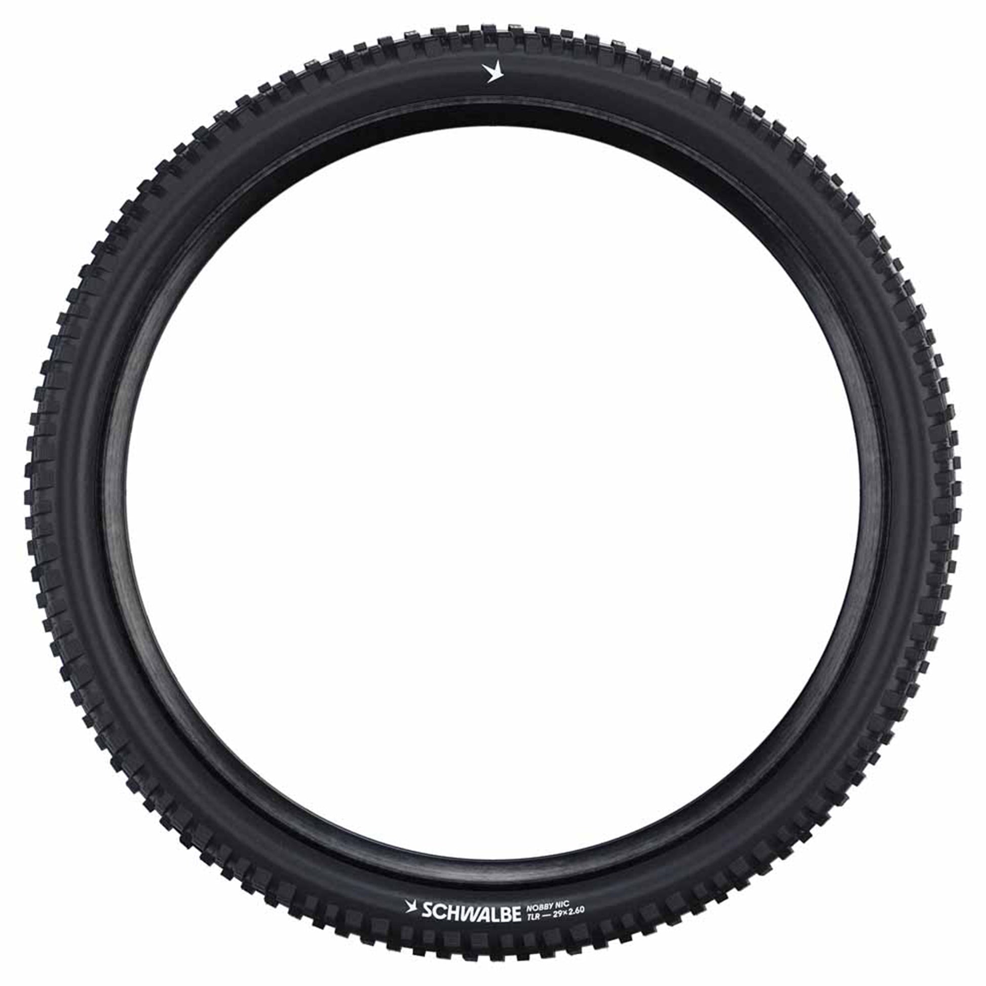 Schwalbe Nobby Nic Tyre - 27.5 Inch - 2.25 Inch - Yes - HS602 - ADDIX Green - Standard - Medium - Medium Duty Protection - Folding - Black - Image 1