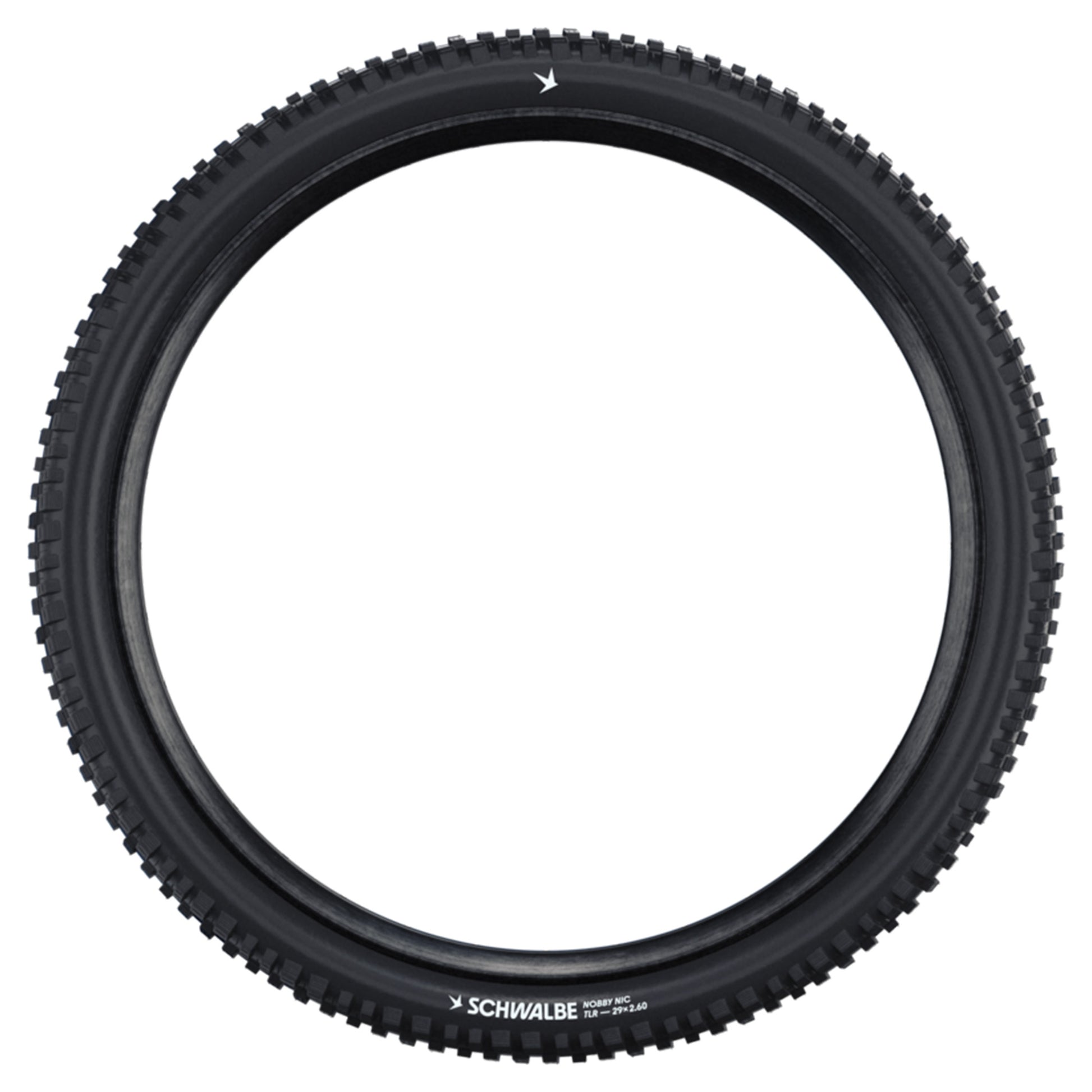 Schwalbe Nobby Nic Tyre - 27.5 Inch - 2.25 Inch - Yes - HS602 - ADDIX Green - Standard - Medium - Medium Duty Protection - Folding - Black - Image 2