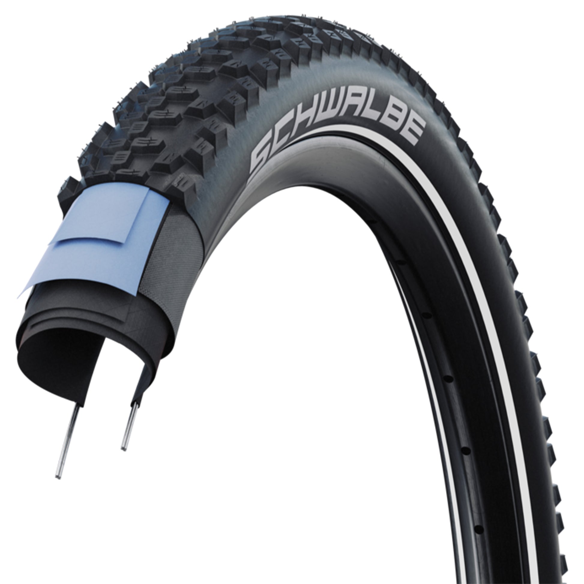 Schwalbe Smart Sam Tyre - 27.5 Inch - 2.25 Inch - No - HS624 - ADDIX - Performance - Medium - Medium Duty Protection - Wire - Black - Image 2