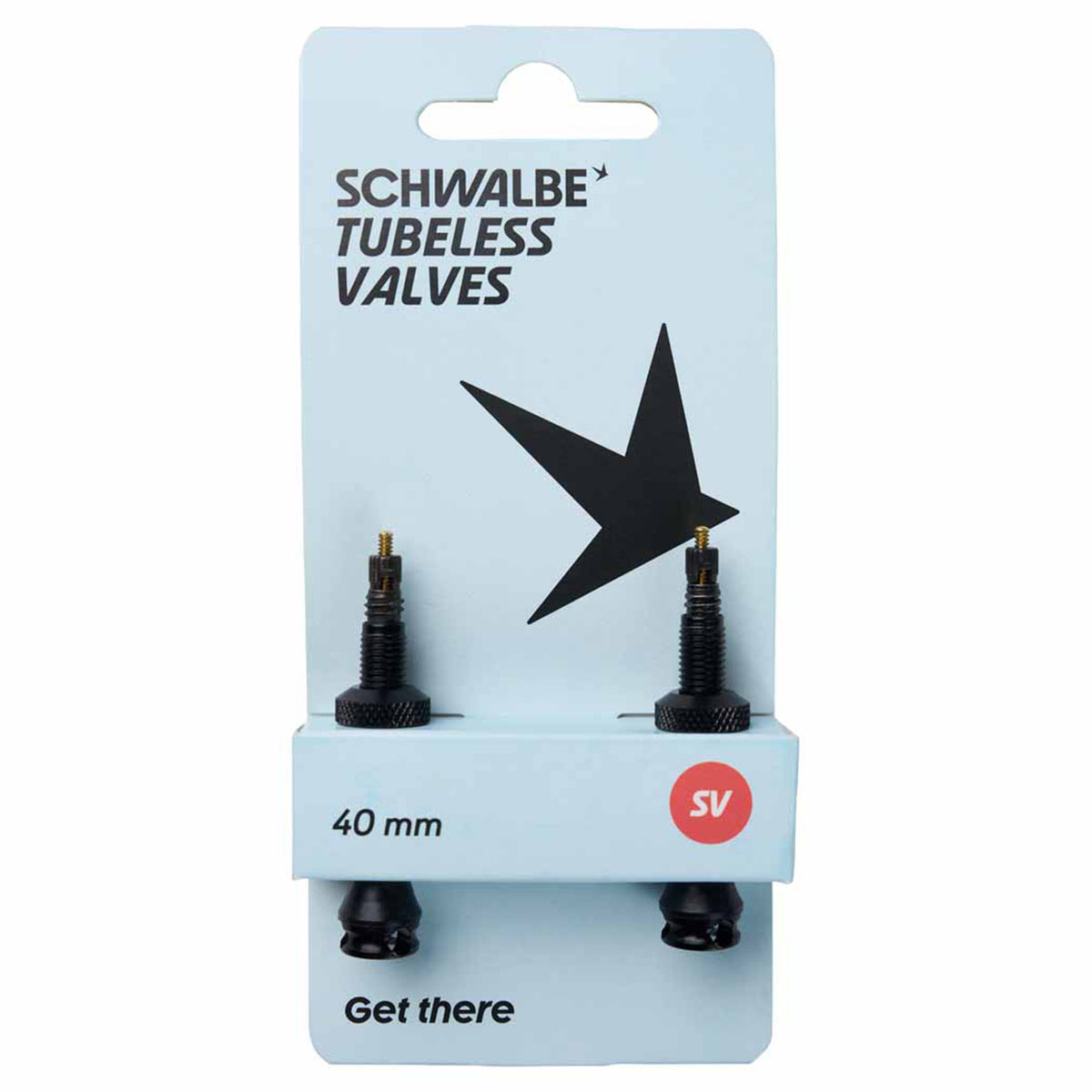 Schwalbe SV Tubeless Valve - 40mm - Black - Image 1