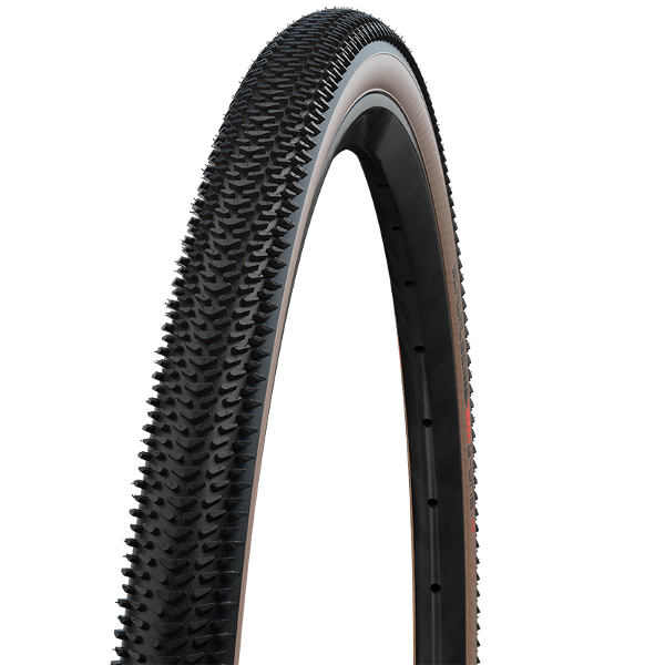 Schwalbe G-One R Tyre - 27.5 Inch - 45c - Yes - Addix Race - Super Race, V-Guard, E-25 - Light - Light Duty Protection - Tan - Image 1