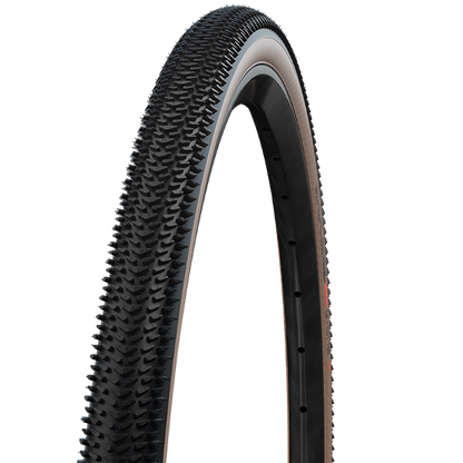 Schwalbe G-One R Tyre - 27.5 Inch - 45c - Yes - Addix Race - Super Race, V-Guard, E-25 - Light - Light Duty Protection - Tan - Image 1