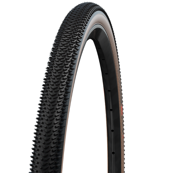 Schwalbe G-One R Tyre - 700c - 45c - Yes - Addix Race - Super Race, V-Guard, E-25 - Light - Light Duty Protection - Tan - Image 1