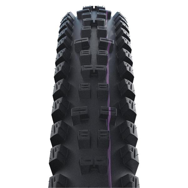 Schwalbe Tacky Chan Tyre - 29 Inch - 2.4 Inch - Yes - Addix Ultra Soft - Super Downhill, E-50 - Light - Light Duty Protection - Black - Image 2