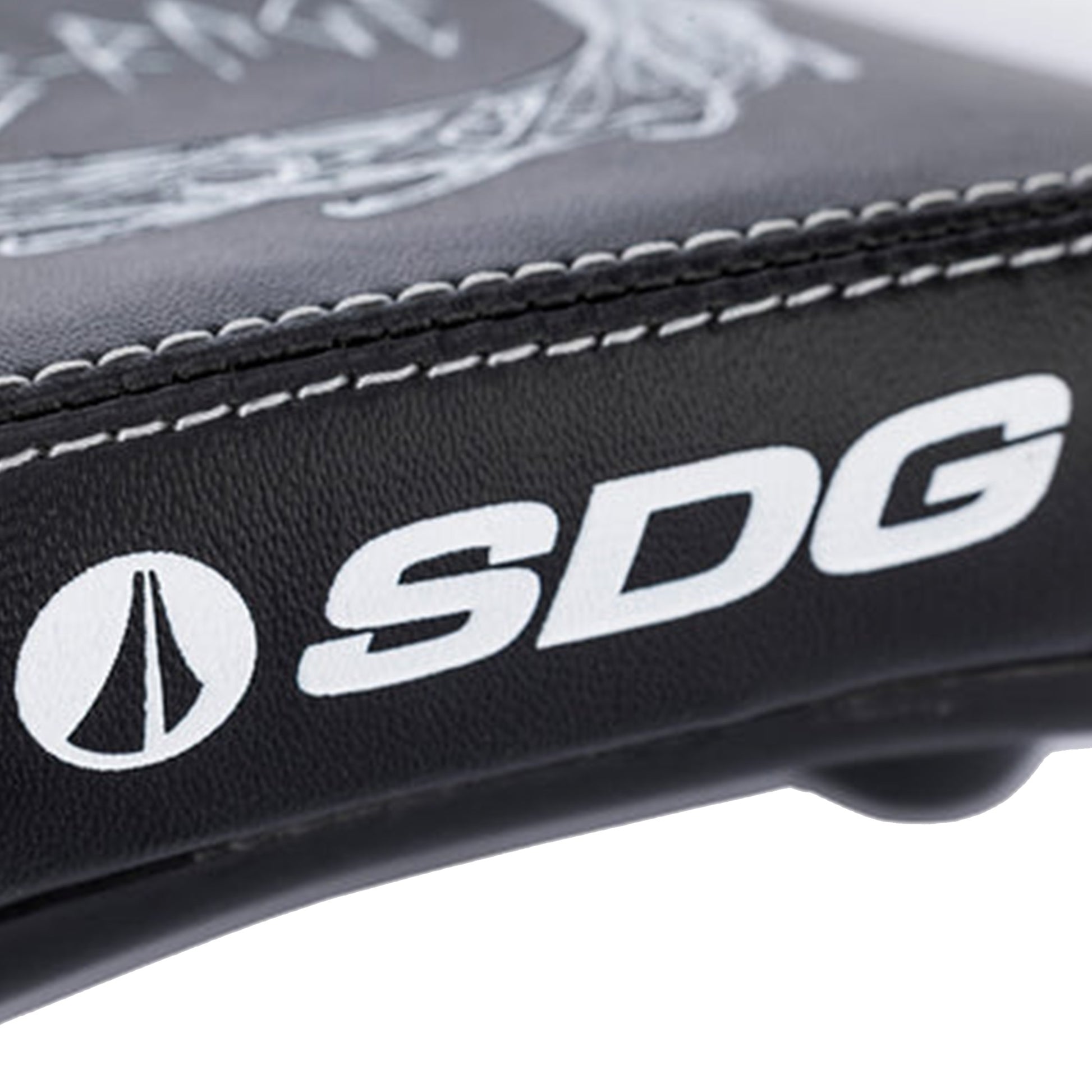 SDG B-Rage Apollo RL Saddle - Cro-Mo Steel - 134mm - Black Cover W/White - Black - Image 7