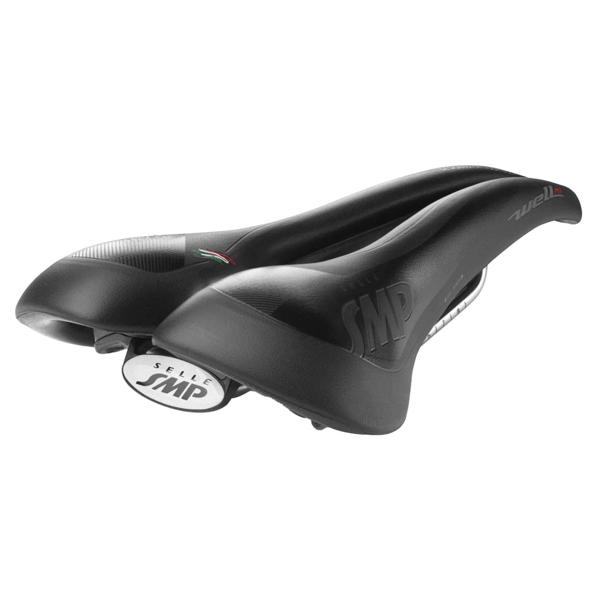 Selle SMP Well M1 Gel Saddle - Stainless Steel - 163mm - Black - Image 1