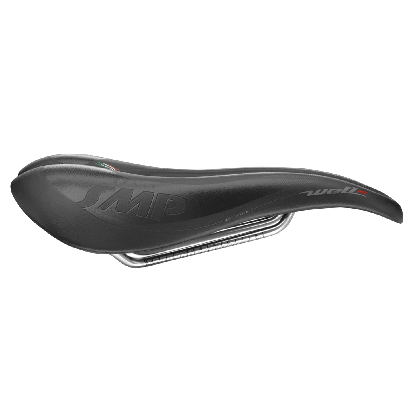 Selle SMP Well M1 Gel Saddle - Stainless Steel - 163mm - Black - Image 2