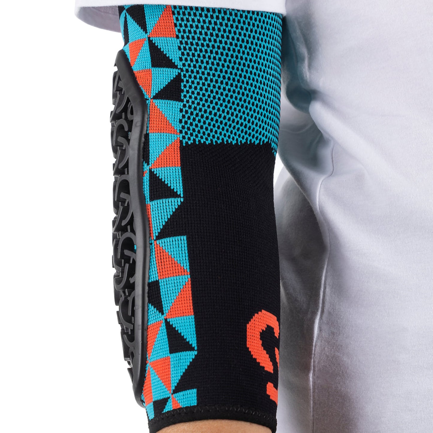 SERYT Flow Elbow Pads - S - Arlecchino Light-blue Red