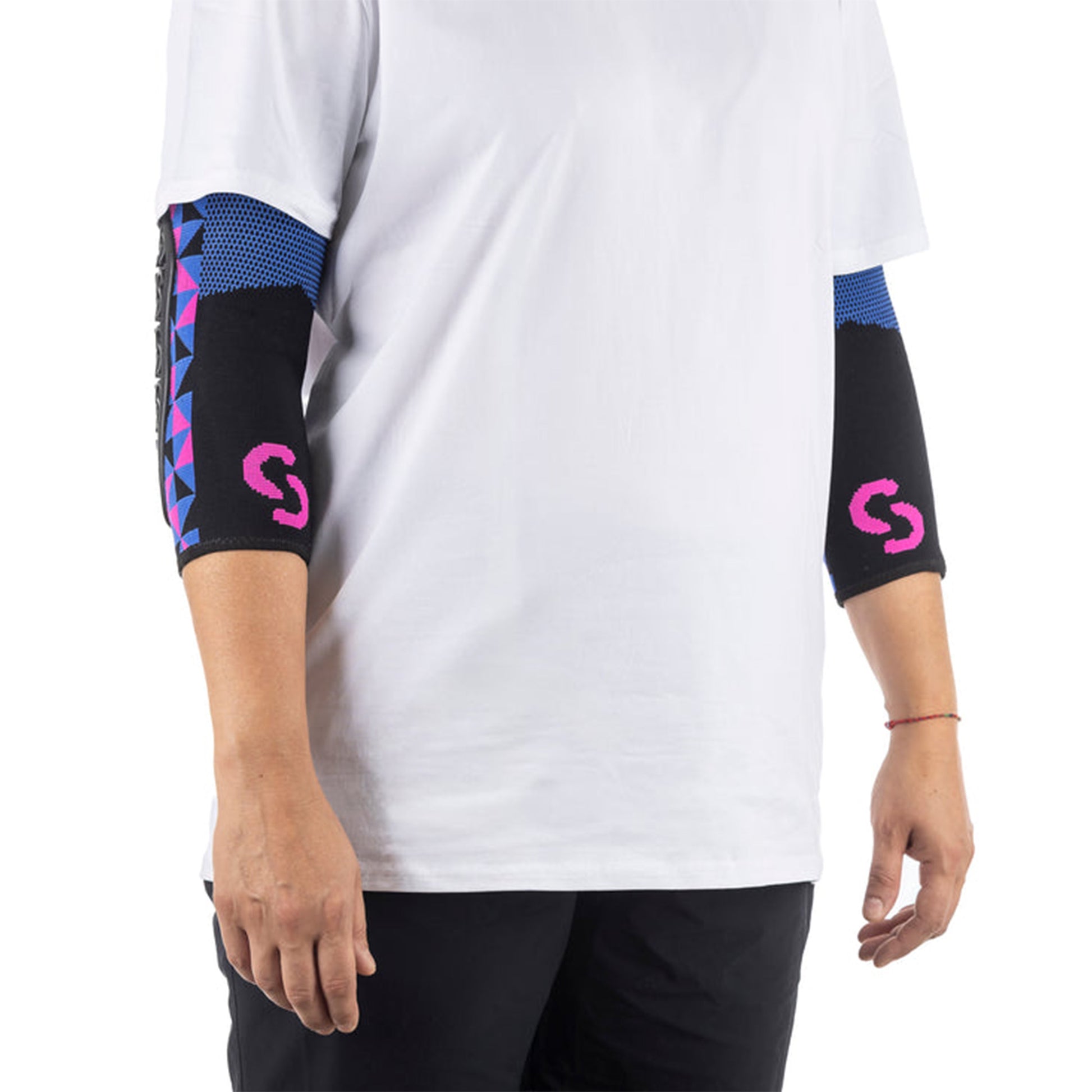 SERYT Flow Elbow Pads - M - Arlecchino Pink Blue - Image 2