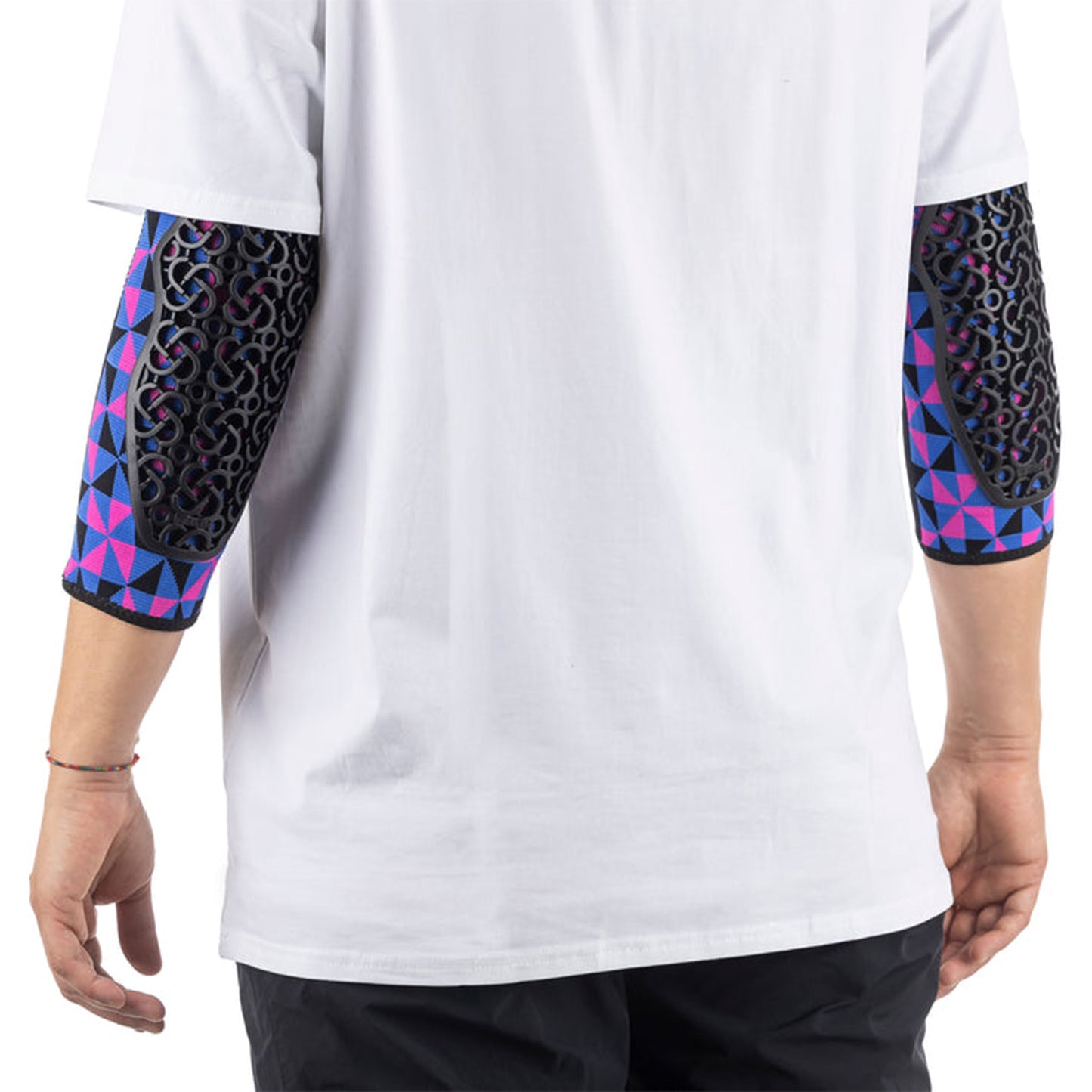 SERYT Flow Elbow Pads - S - Arlecchino Pink Blue - Image 4