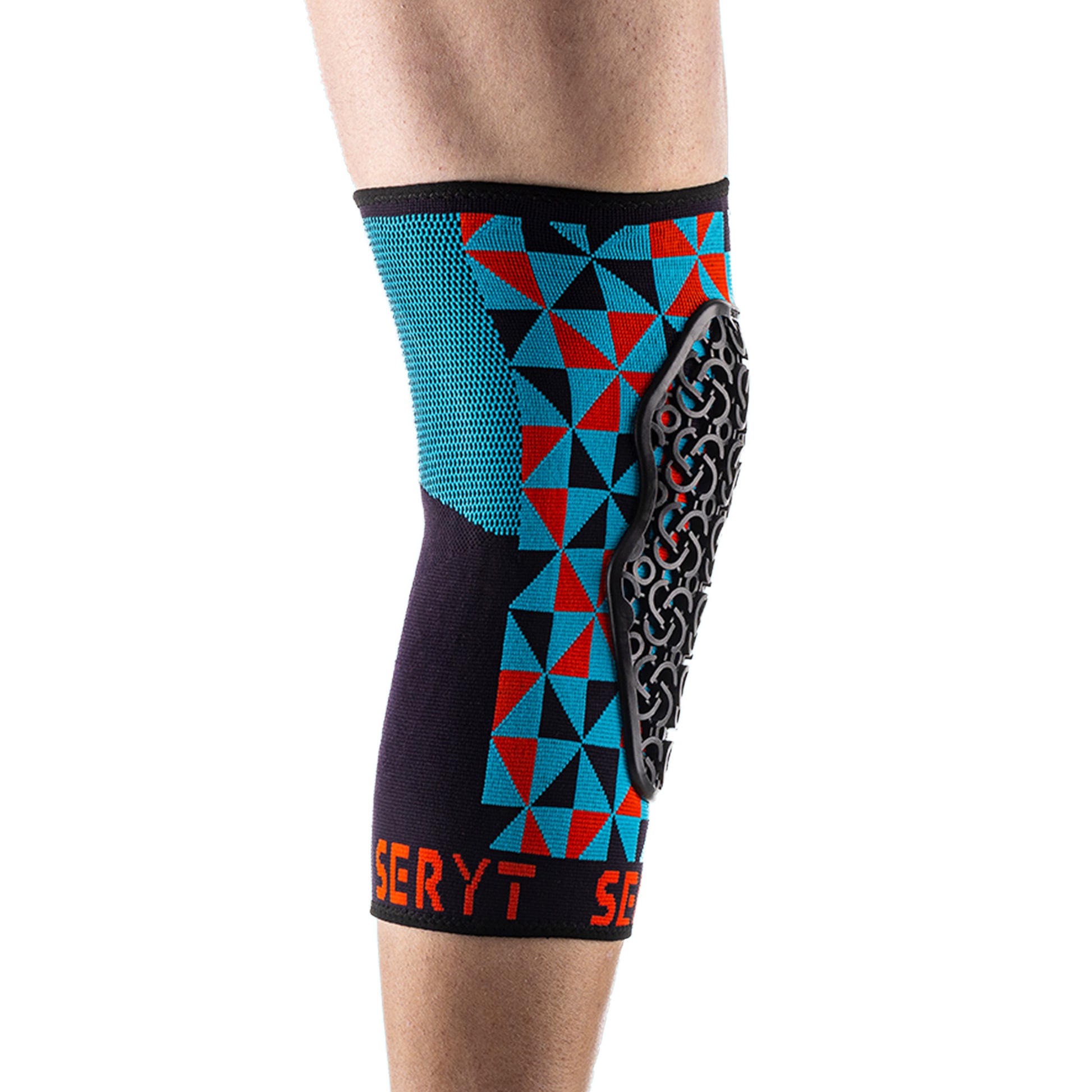 SERYT Flow Knee Pads - L/XL - Arlecchino Light-blue Red - Image 2