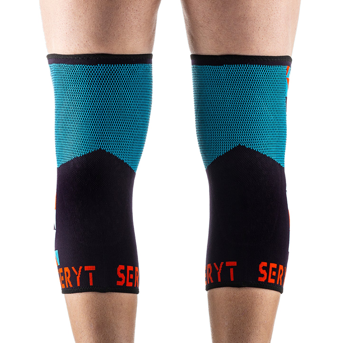 SERYT Flow Knee Pads - M - Arlecchino Light-blue Red - Image 3