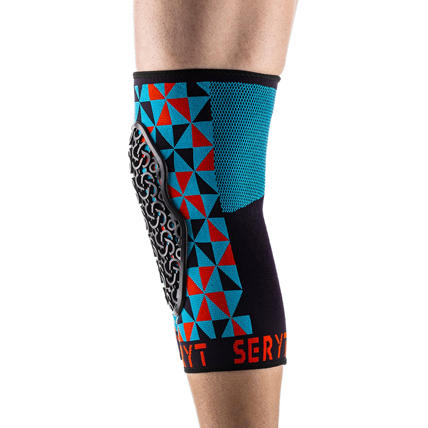 SERYT Flow Knee Pads - S - Arlecchino Light-blue Red - Image 4