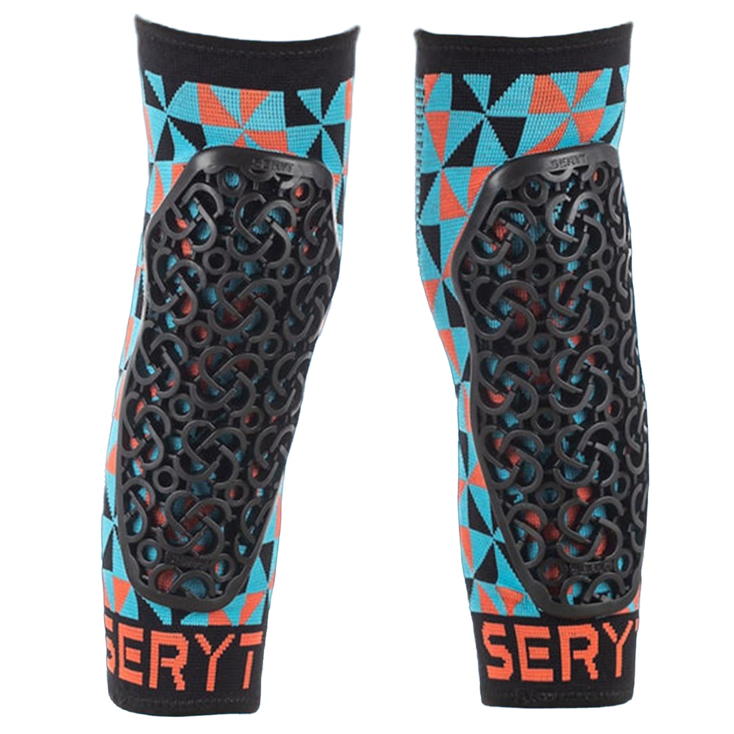 SERYT Youth Knee Pads - S/M - Arlecchino Light-blue Red - Image 1