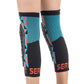 SERYT Youth Knee Pads - S/M - Arlecchino Light-blue Red - Image 4