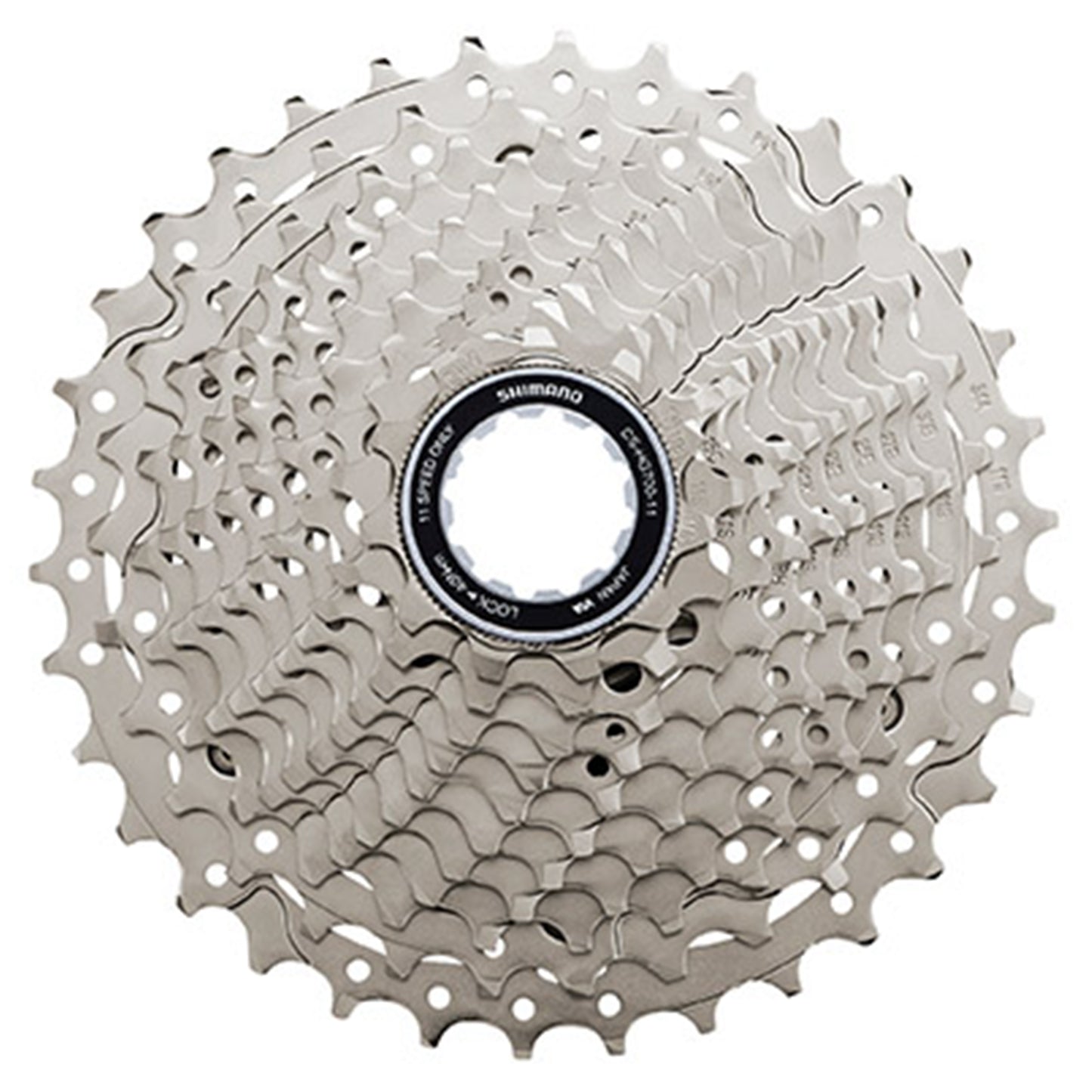 Shimano 105 CS-HG700 11 Speed Cassette - 11 Speed - Shimano HG Splined - 11-34T - Silver - Image 1