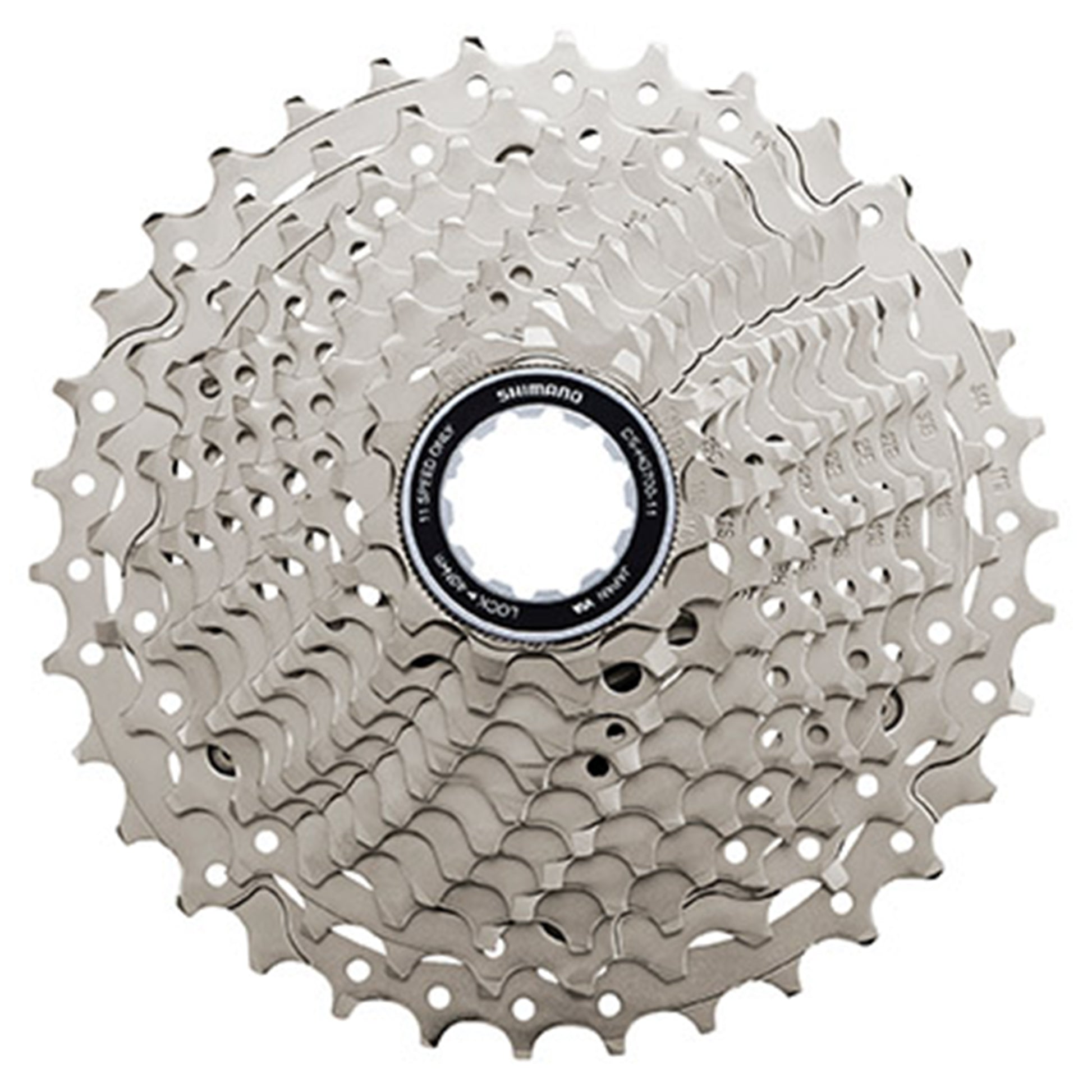 Shimano 105 CS-HG700 11 Speed Cassette - 11 Speed - Shimano HG Splined - 11-34T - Silver - Image 1