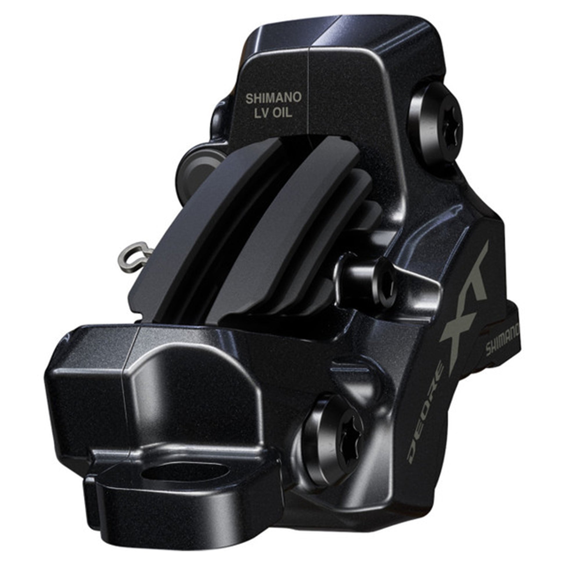 Shimano BR-M8220 XT Trail Disc Brake - Front - Right Lever - 1000mm - Black - Metal Pad with Fin - Image 3