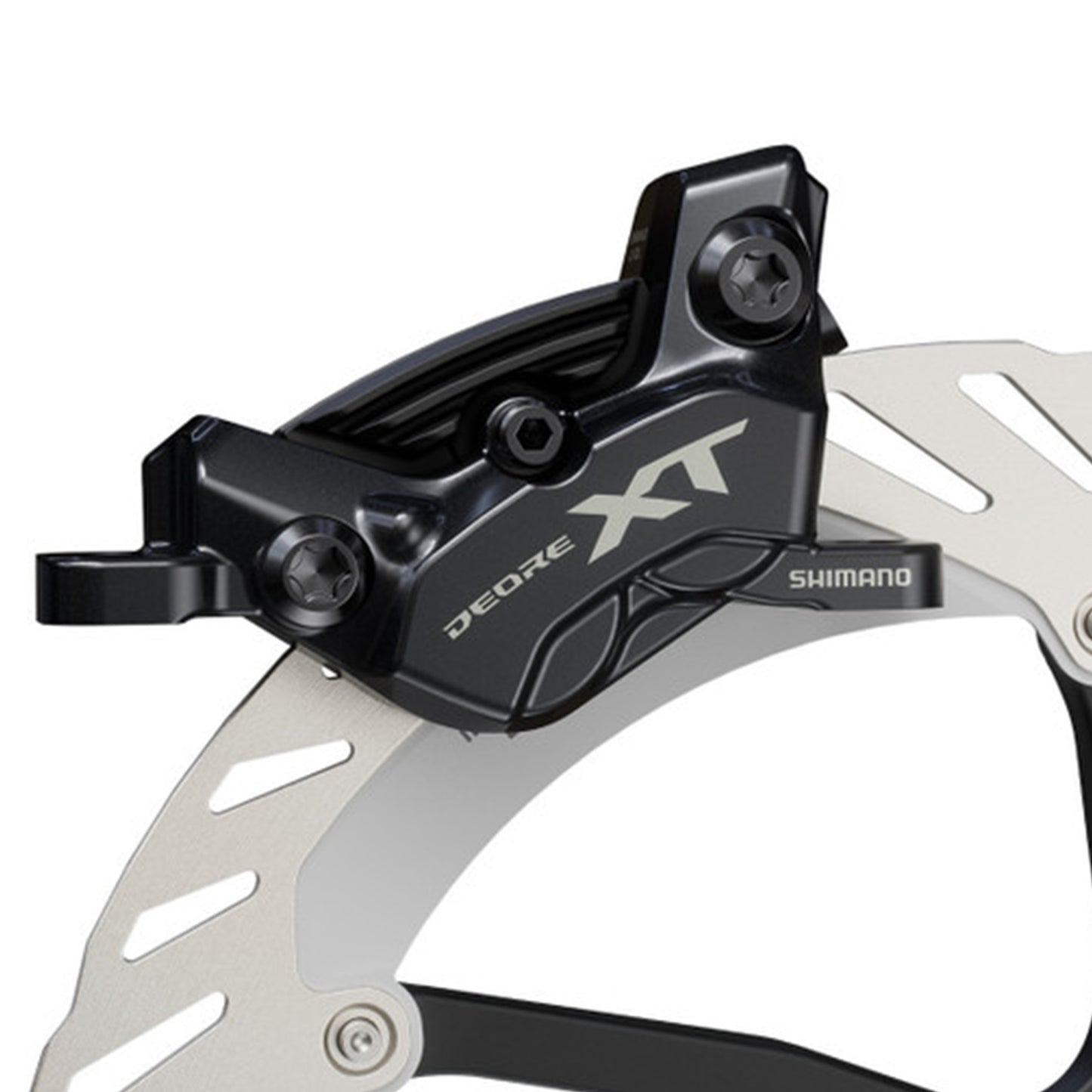 Shimano BR-M8220 XT Trail Disc Brake - Rear - Left Lever - 1700mm - Black - Metal Pad with Fin - Image 3