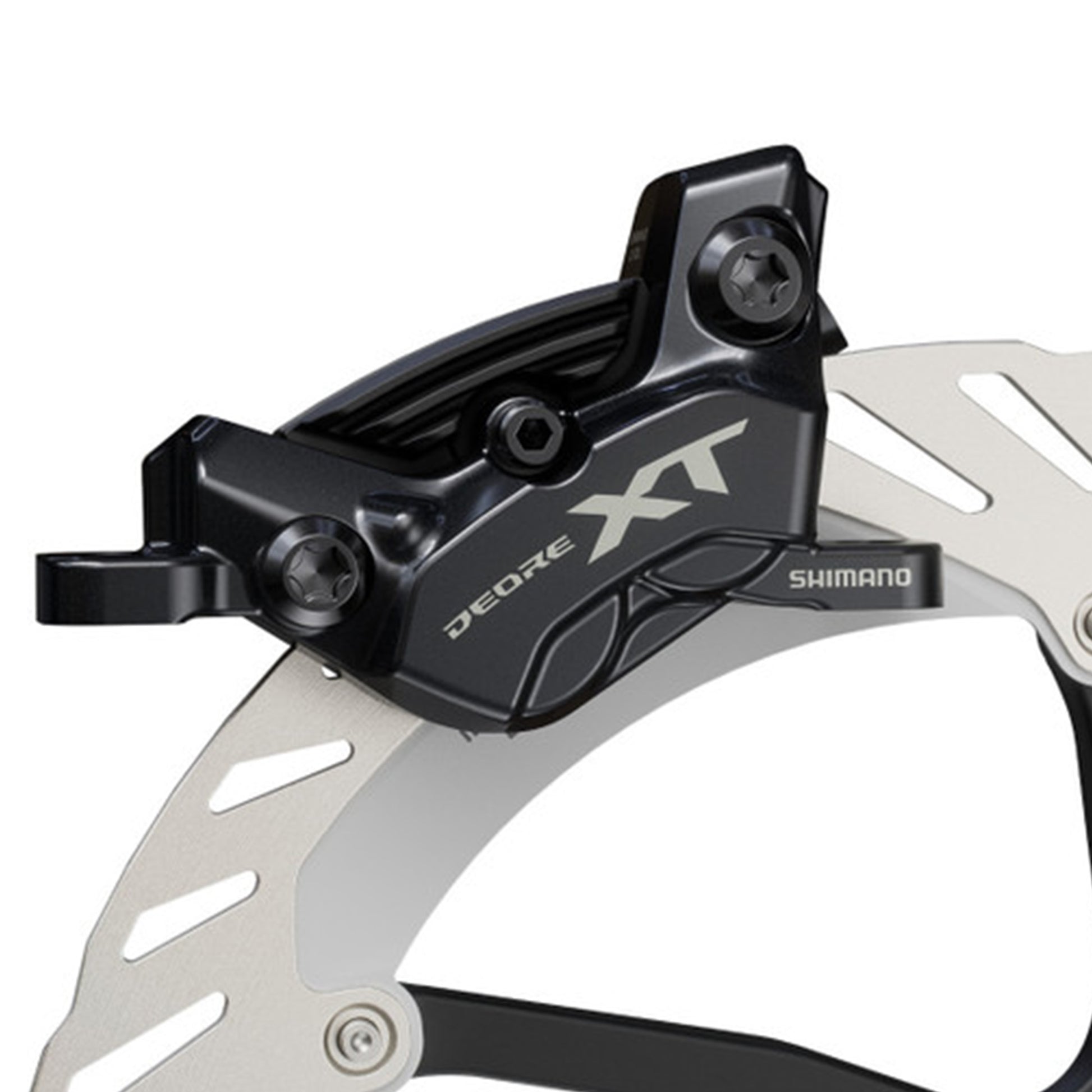 Shimano BR-M8220 XT Trail Disc Brake - Rear - Left Lever - 1700mm - Black - Metal Pad with Fin - Image 3