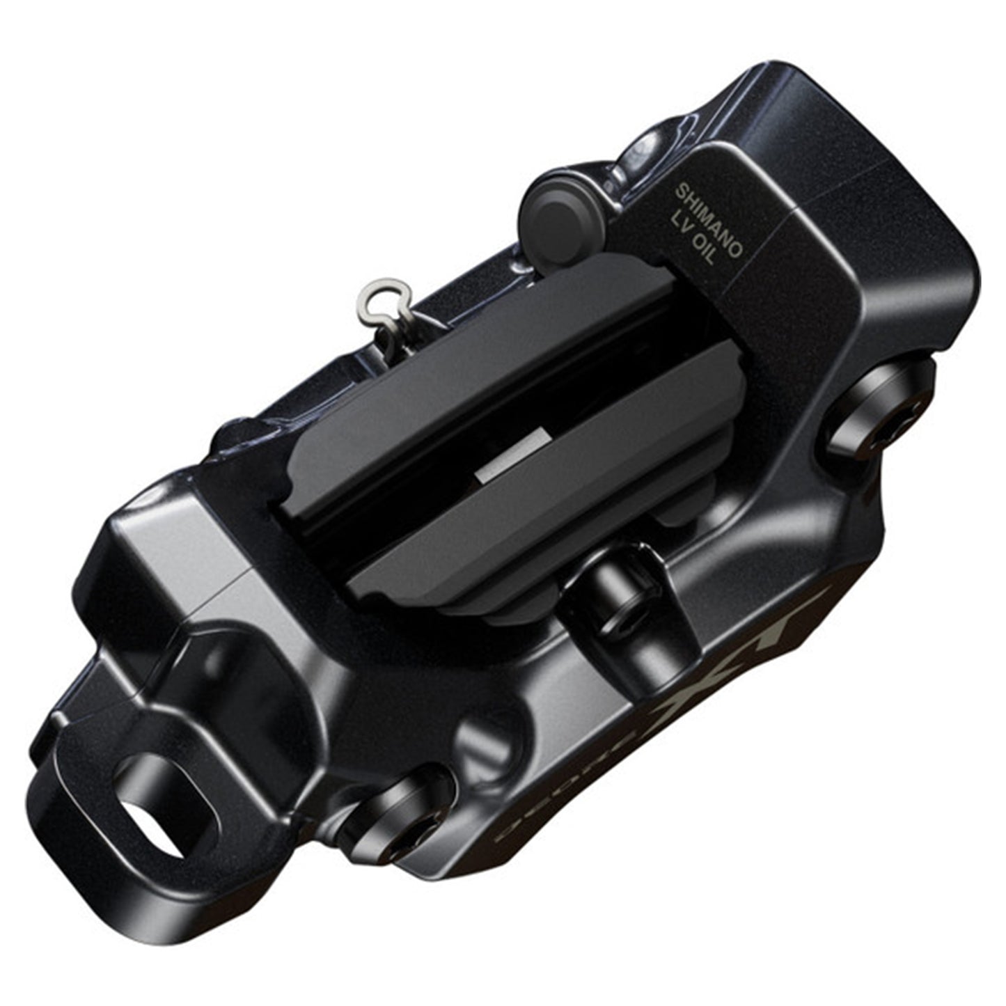 Shimano BR-M8220 XT Trail Disc Brake - Rear - Left Lever - 1700mm - Black - Metal Pad with Fin - Image 6