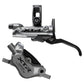 Shimano BR-M9220 XTR Trail Disc Brake - Rear - Left Lever - 1700mm - Silver - Metal Pad with Fin - Image 1
