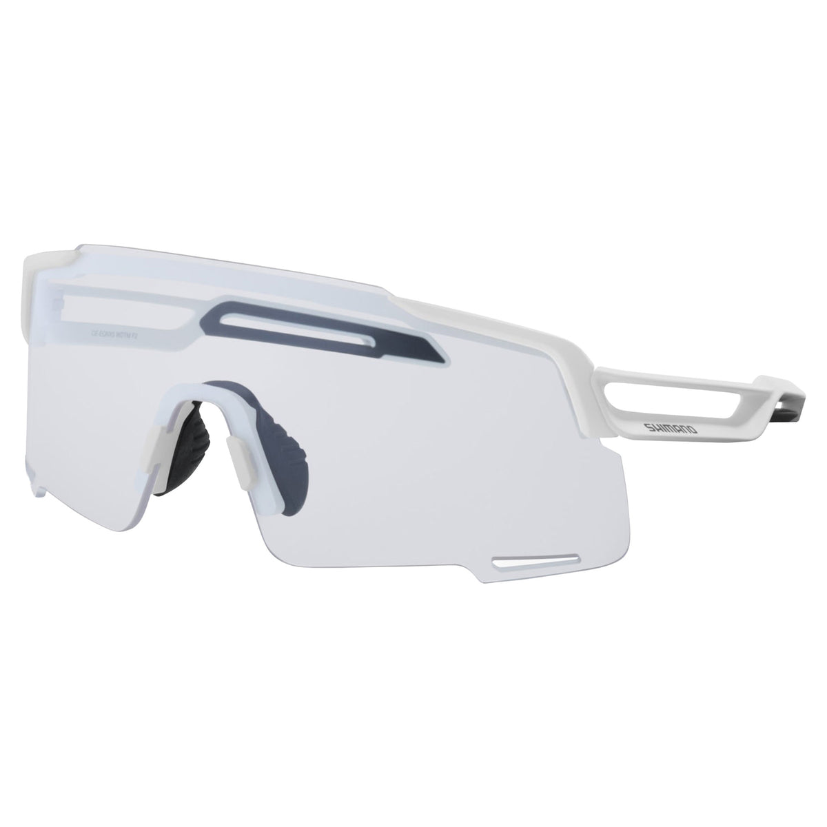 Shimano CE-EQNX5 Sunglasses - One Size Fits Most - Matte White with RIDESCAPE RD (Road) Lens - Image 2