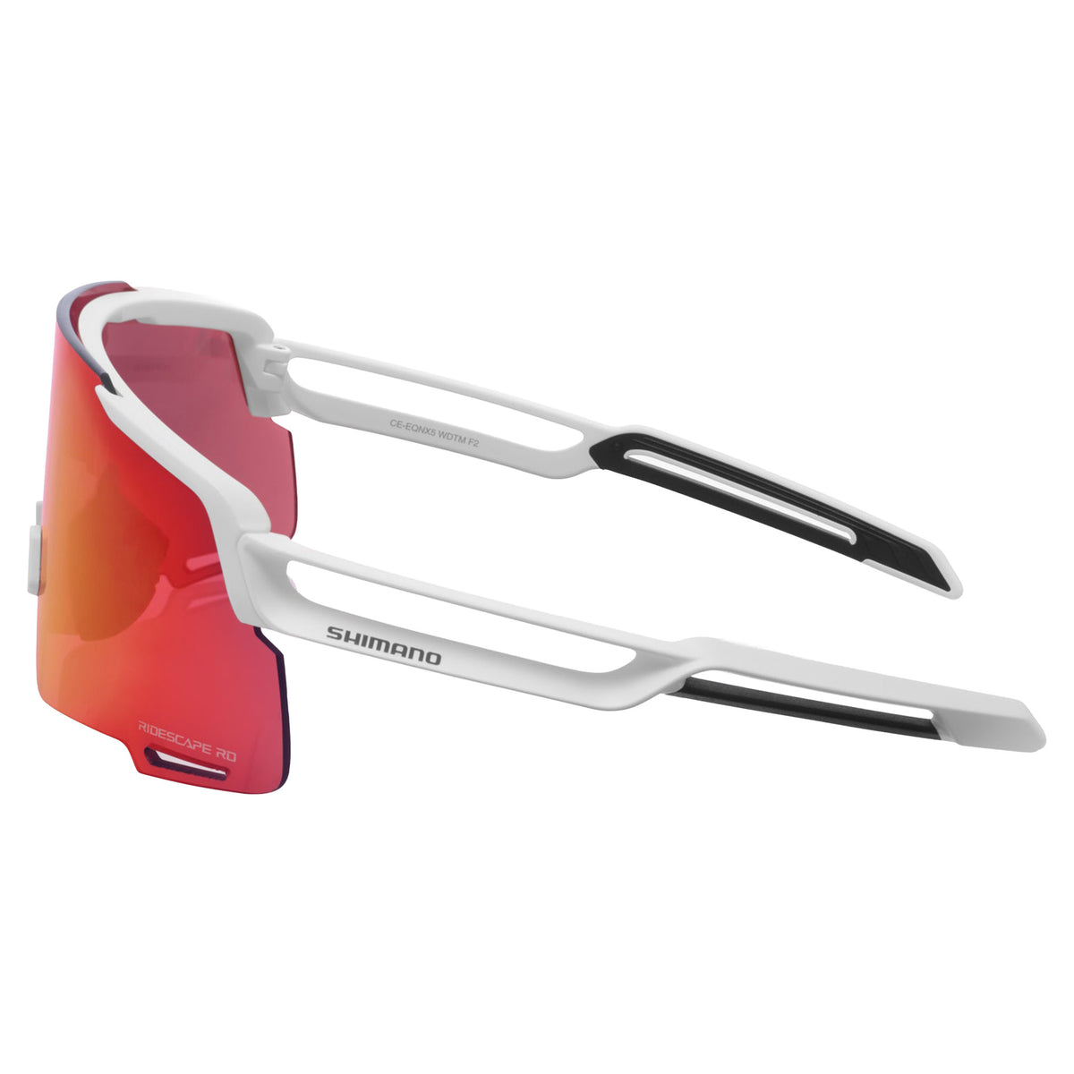 Shimano CE-EQNX5 Sunglasses - One Size Fits Most - Matte White with RIDESCAPE RD (Road) Lens - Image 4