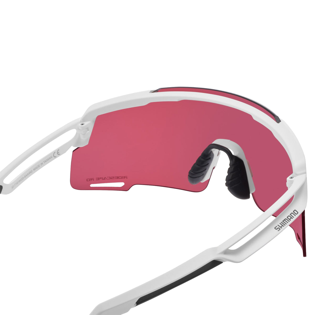 Shimano CE-EQNX5 Sunglasses - One Size Fits Most - Matte White with RIDESCAPE RD (Road) Lens - Image 5