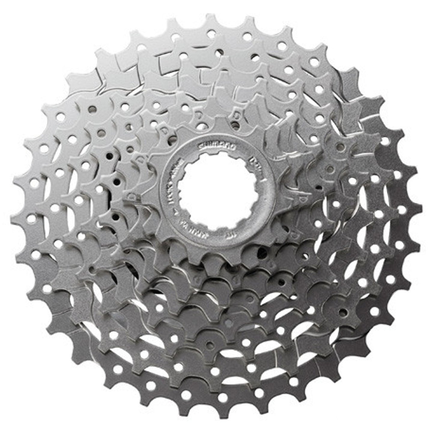 Shimano CS-HG400 Cassette - 9 Speed - Shimano HG Splined - 11-28T - Silver - Image 1