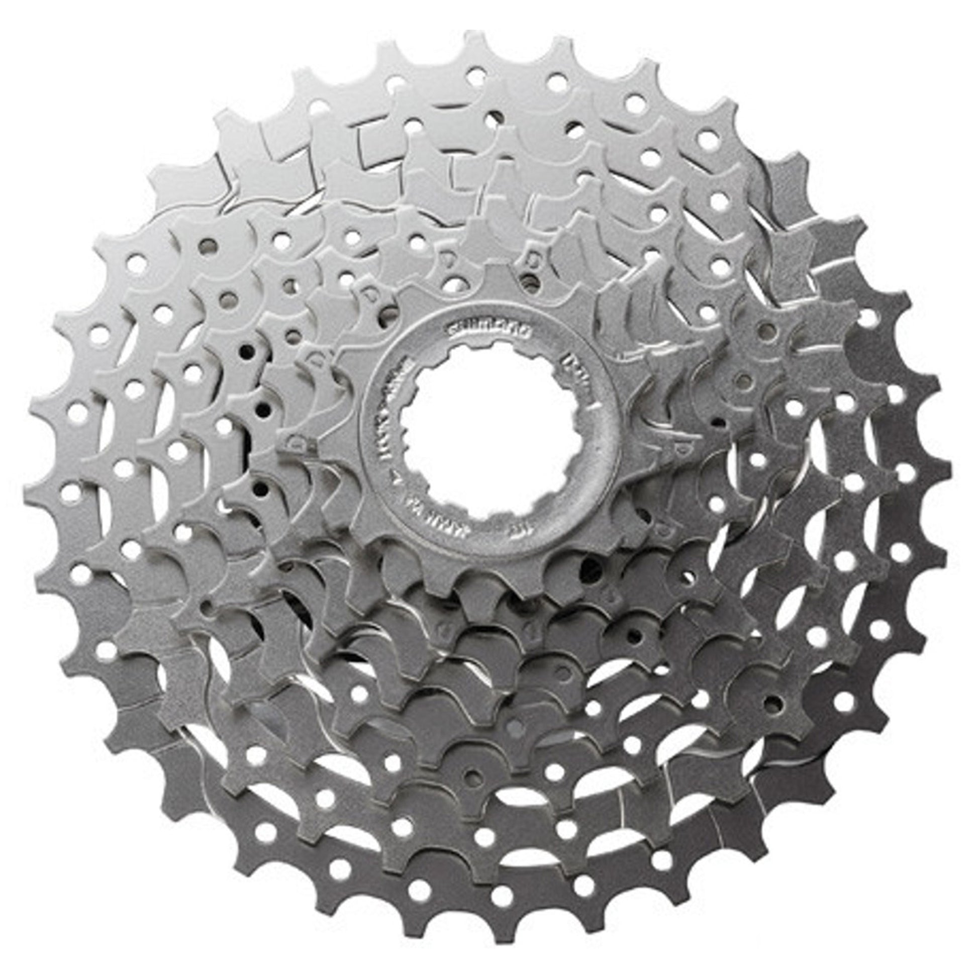 Shimano CS-HG400 Cassette - 9 Speed - Shimano HG Splined - 11-28T - Silver - Image 1