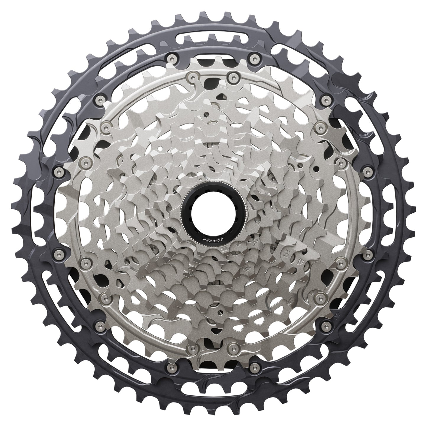 Shimano CS-M8200 XT Cassette - 12 Speed - Shimano Micro Spline - 10-51T - Silver - Image 1