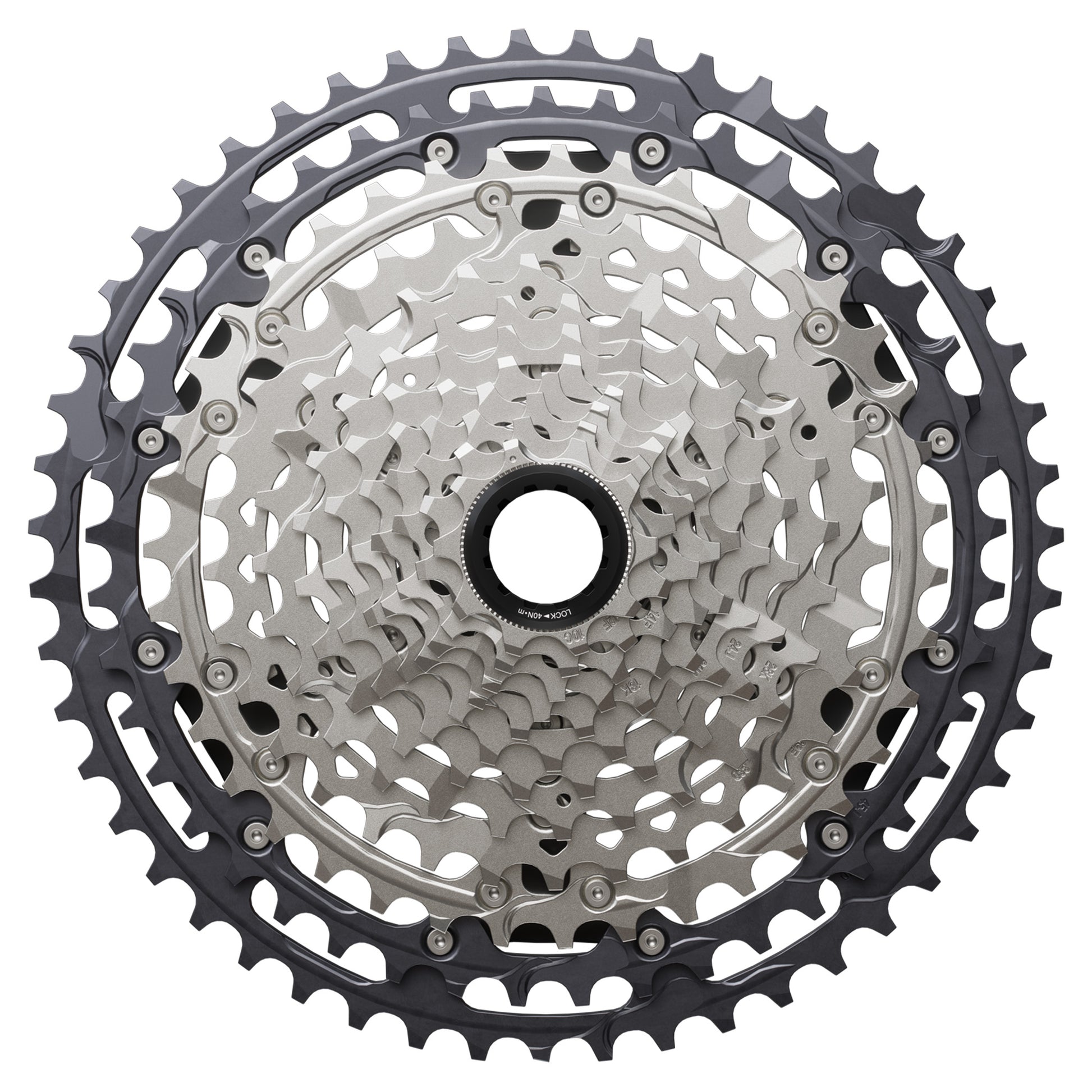 Shimano CS-M8200 XT Cassette - 12 Speed - Shimano Micro Spline - 10-51T - Silver - Image 1