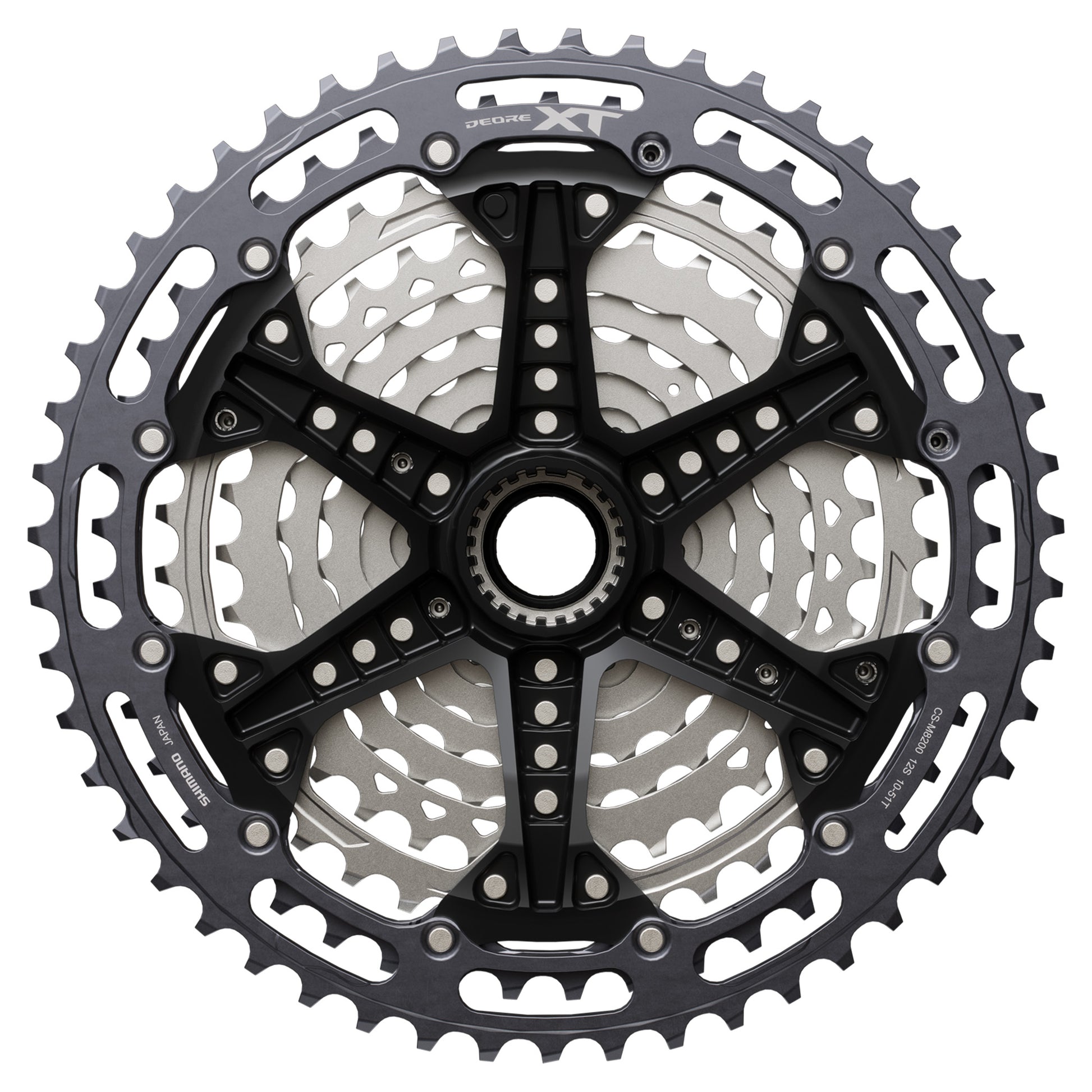 Shimano CS-M8200 XT Cassette - 12 Speed - Shimano Micro Spline - 10-51T - Silver - Image 4