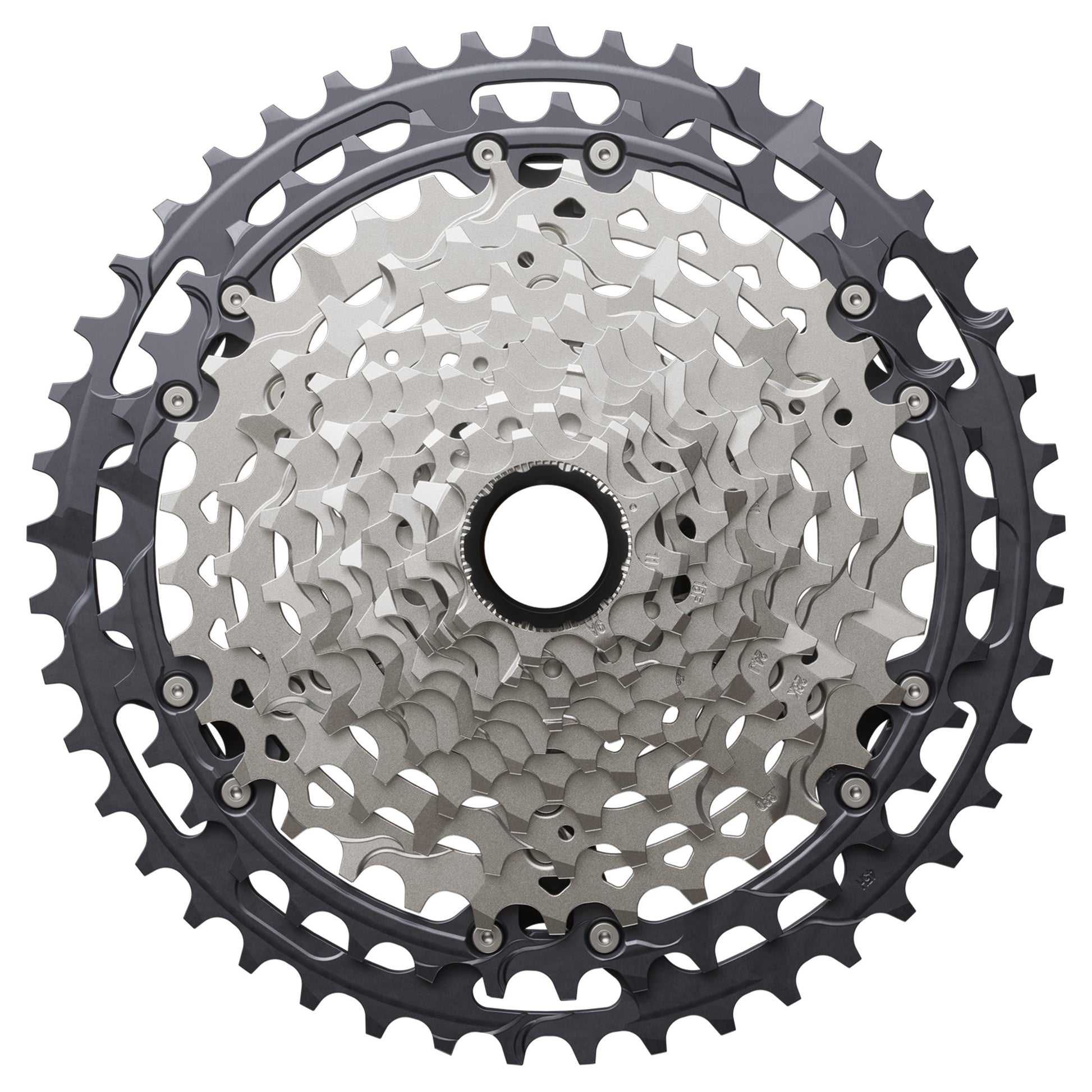 Shimano CS-M8200 XT Cassette - 12 Speed - Shimano Micro Spline - 9-45T - Silver - Image 1