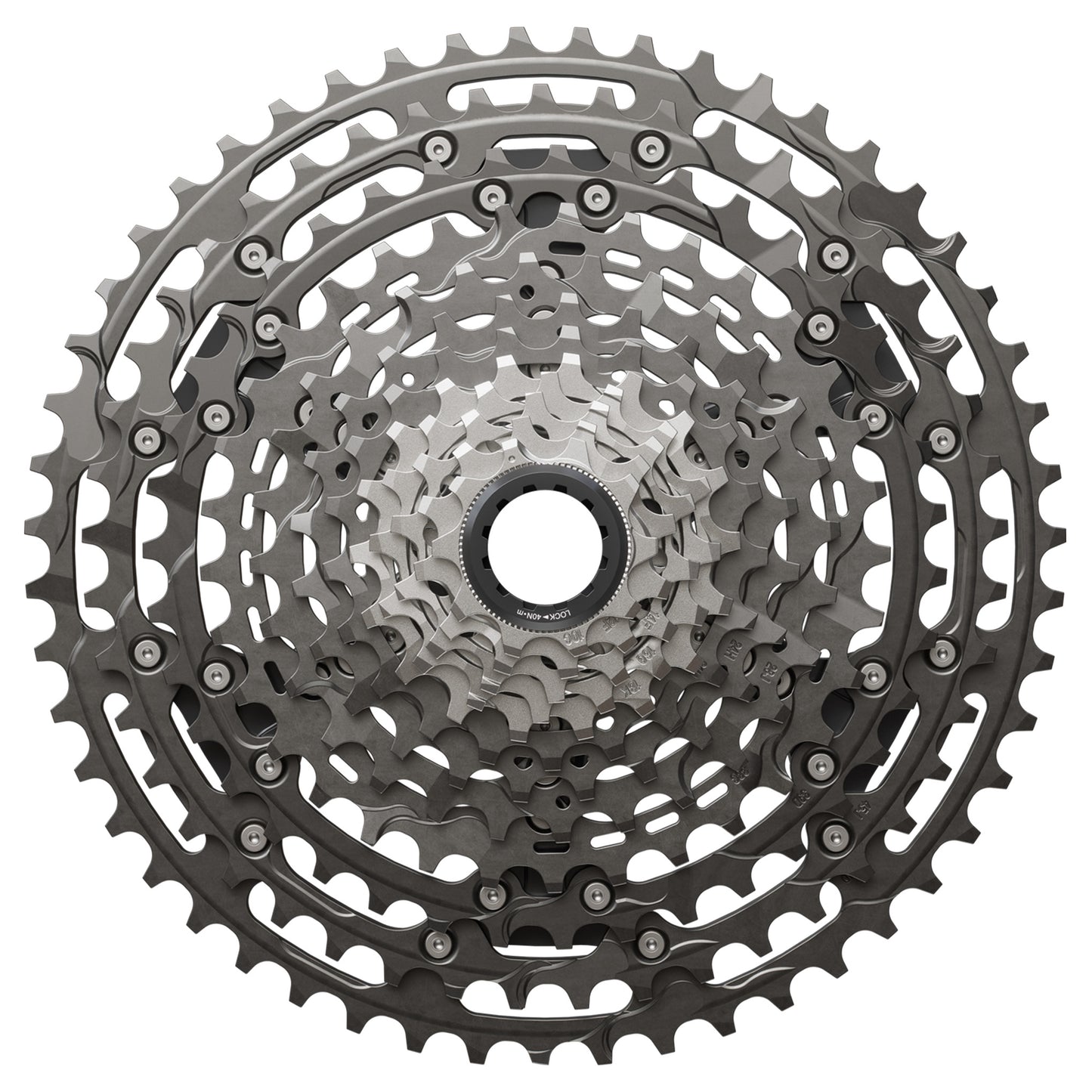 Shimano CS-M9200 XTR Cassette - 12 Speed - Shimano Micro Spline - 10-51T - Silver - Image 1