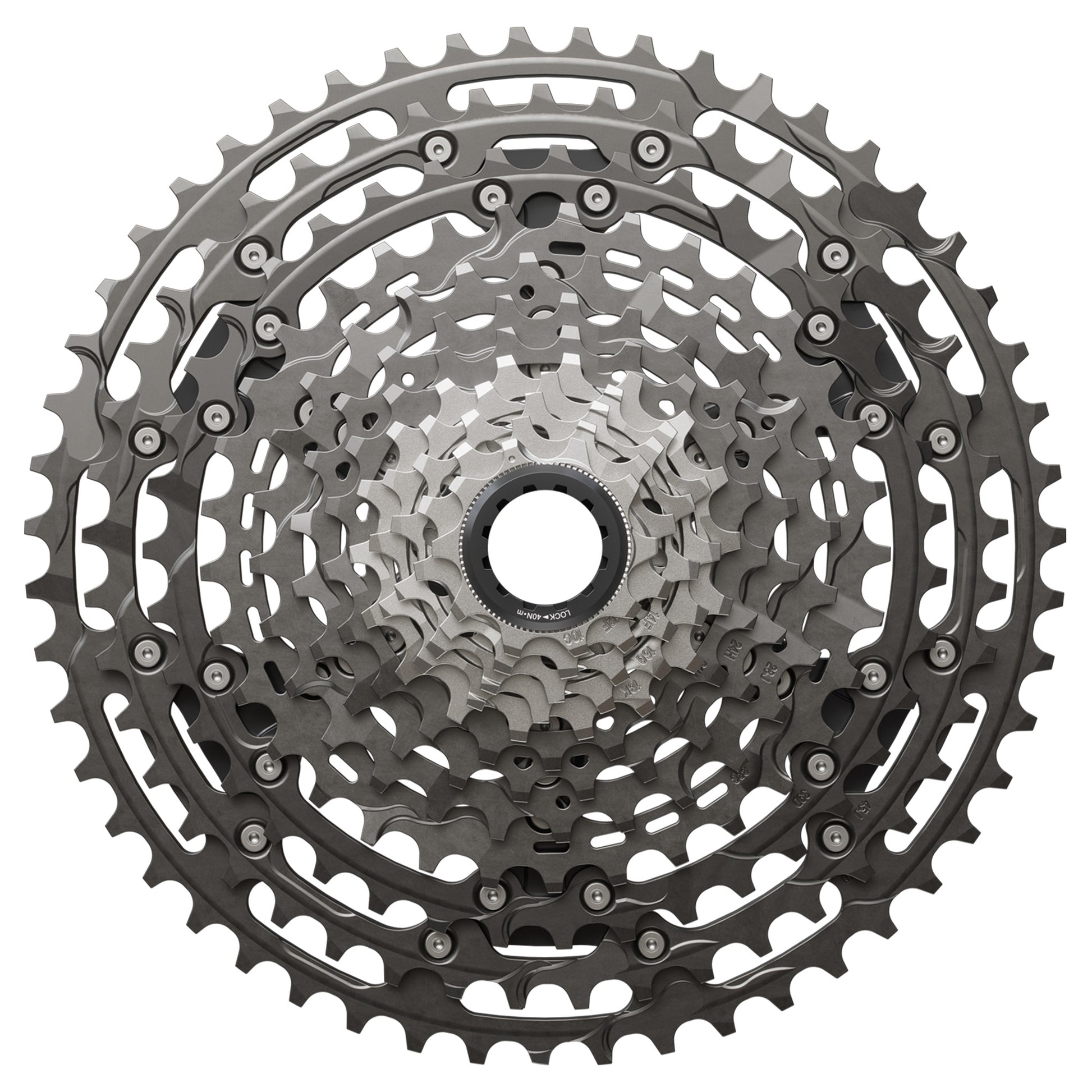 Shimano CS-M9200 XTR Cassette - 12 Speed - Shimano Micro Spline - 10-51T - Silver - Image 1