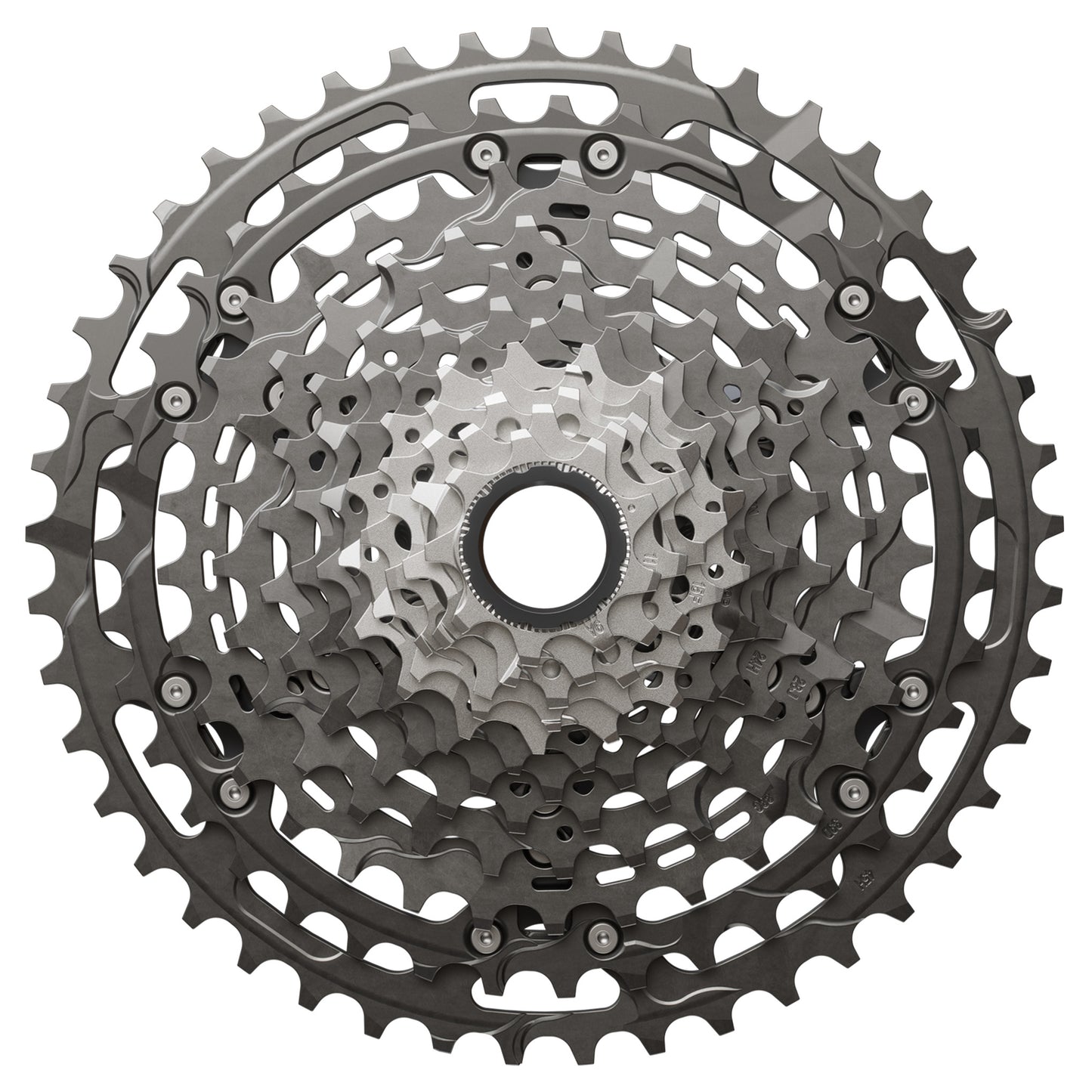 Shimano CS-M9200 XTR Cassette - 12 Speed - Shimano Micro Spline - 9-45T - Silver - Image 1